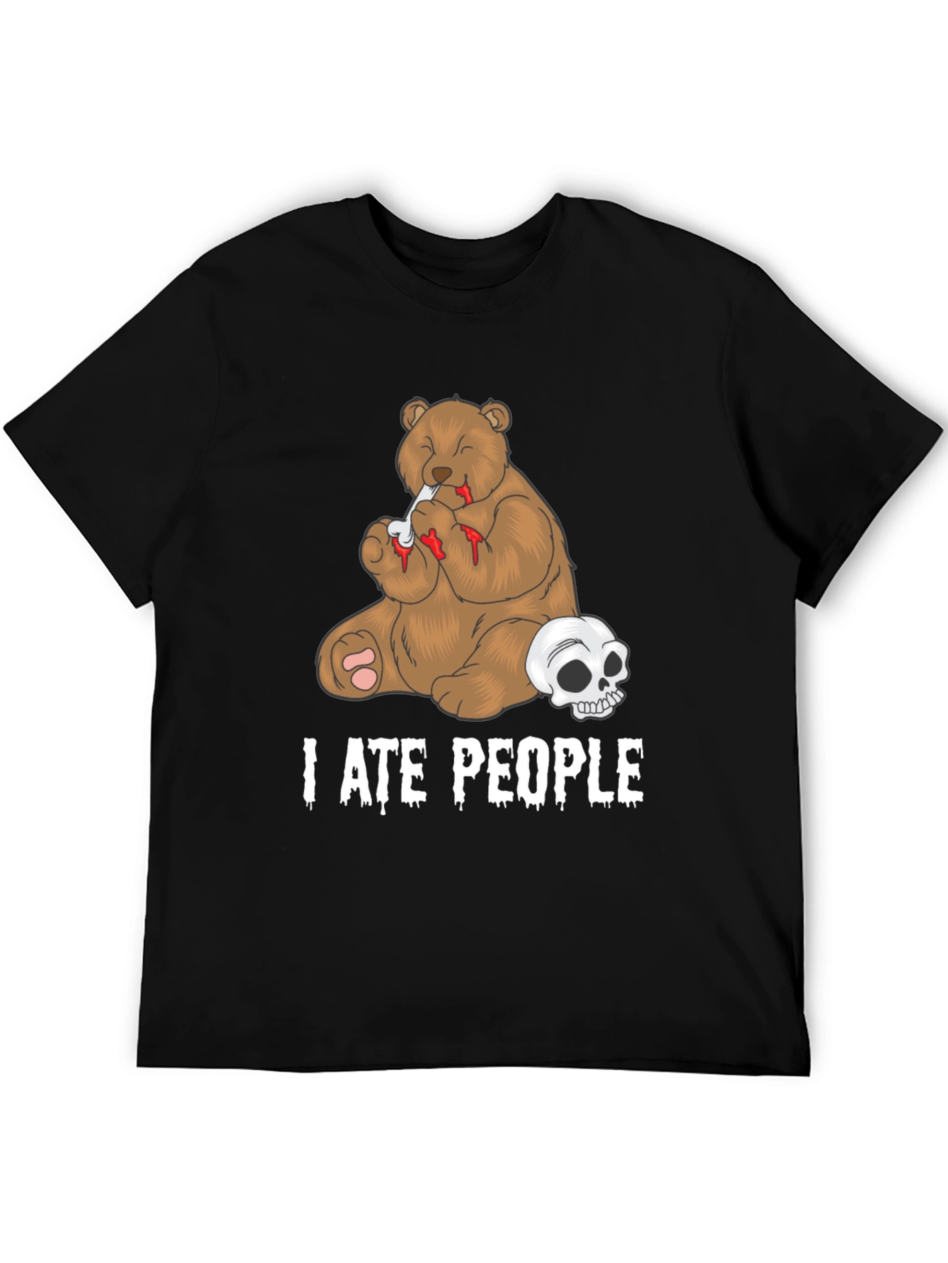 I Ate People Bear Graphic T-Shirt