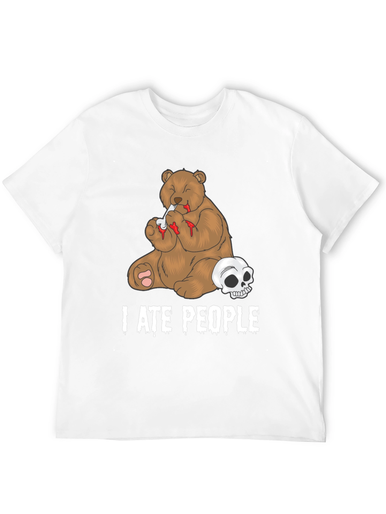 I Ate People Bear Graphic T-Shirt