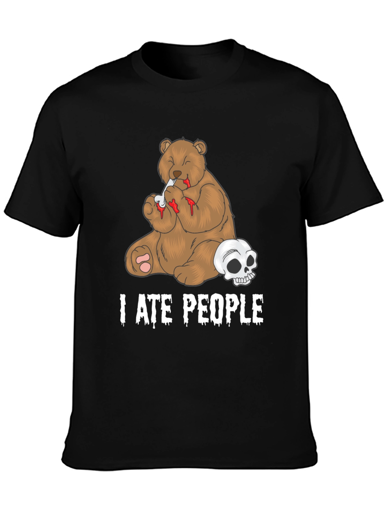 I Ate People Bear Graphic T-Shirt