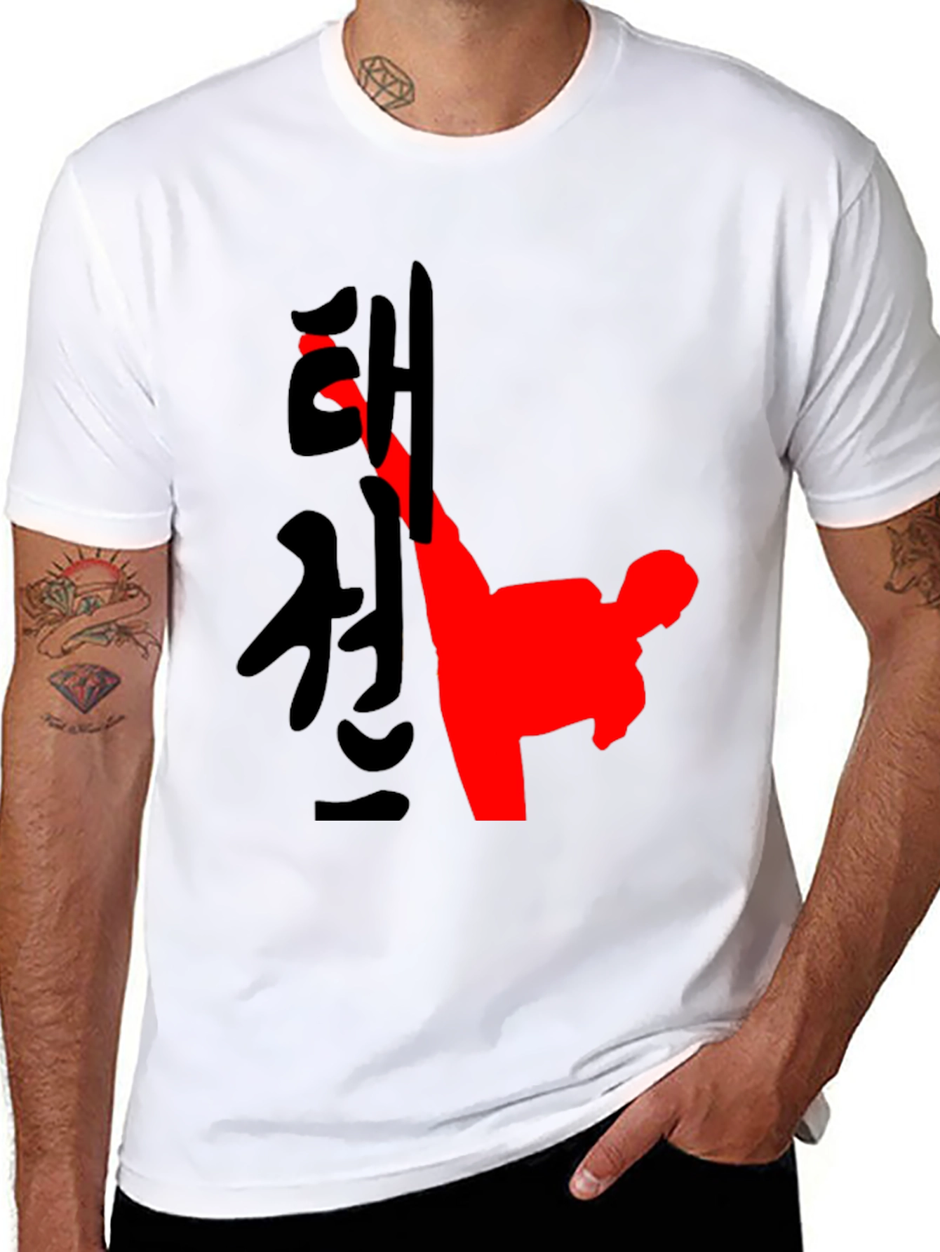 Taekwondo Kick Graphic T-Shirt - Martial Arts