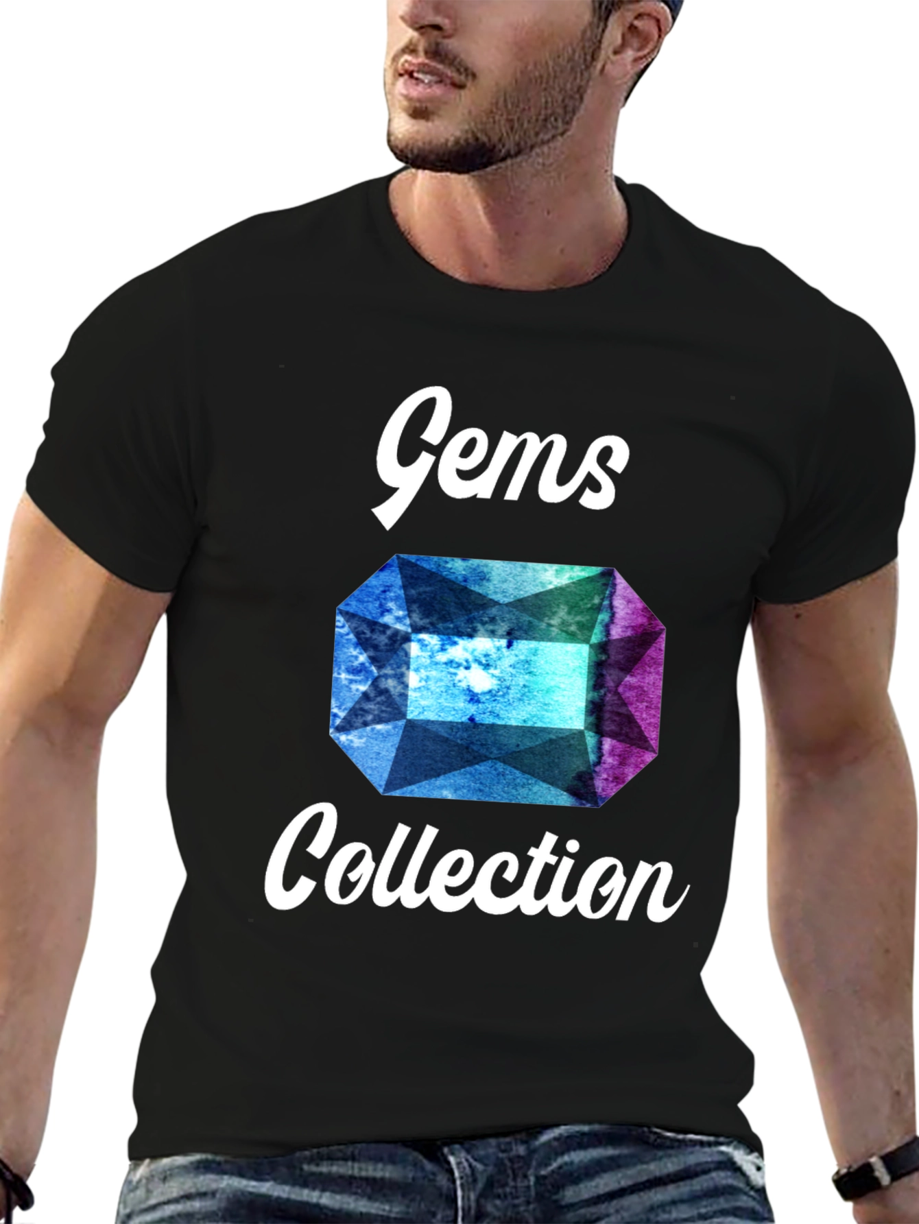 Gems Collection Graphic Tee - Stylish Gemstone Design