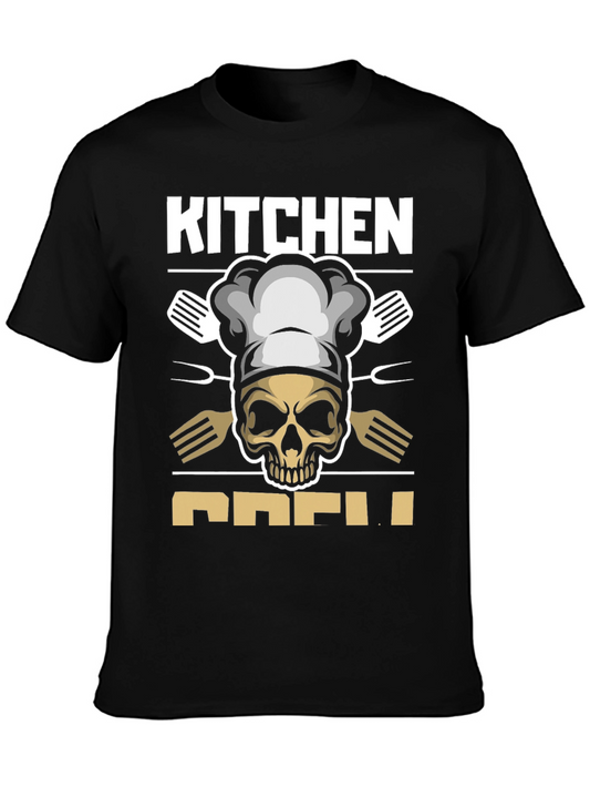Kitchen Crew Skull Graphic Tee - Chef Life!