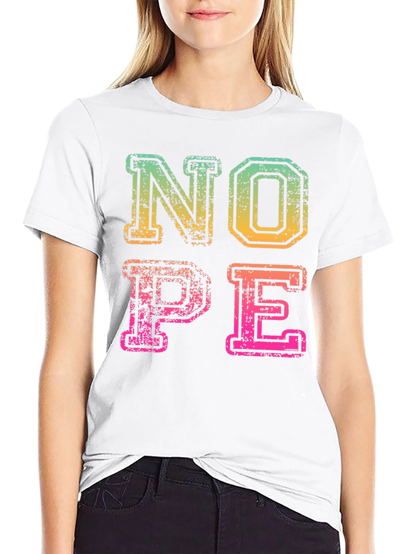 Retro NOPE Graphic Tee - Funny Sarcastic T-Shirt