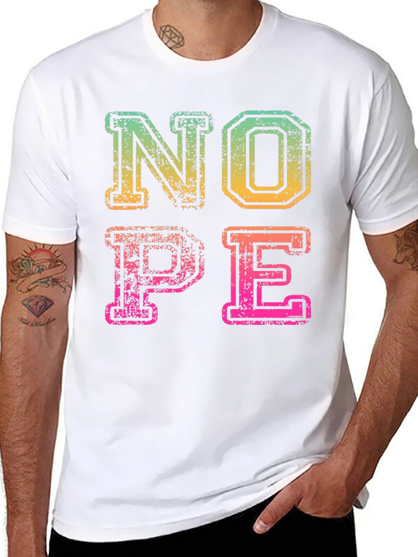 Retro NOPE Graphic Tee - Funny Sarcastic T-Shirt