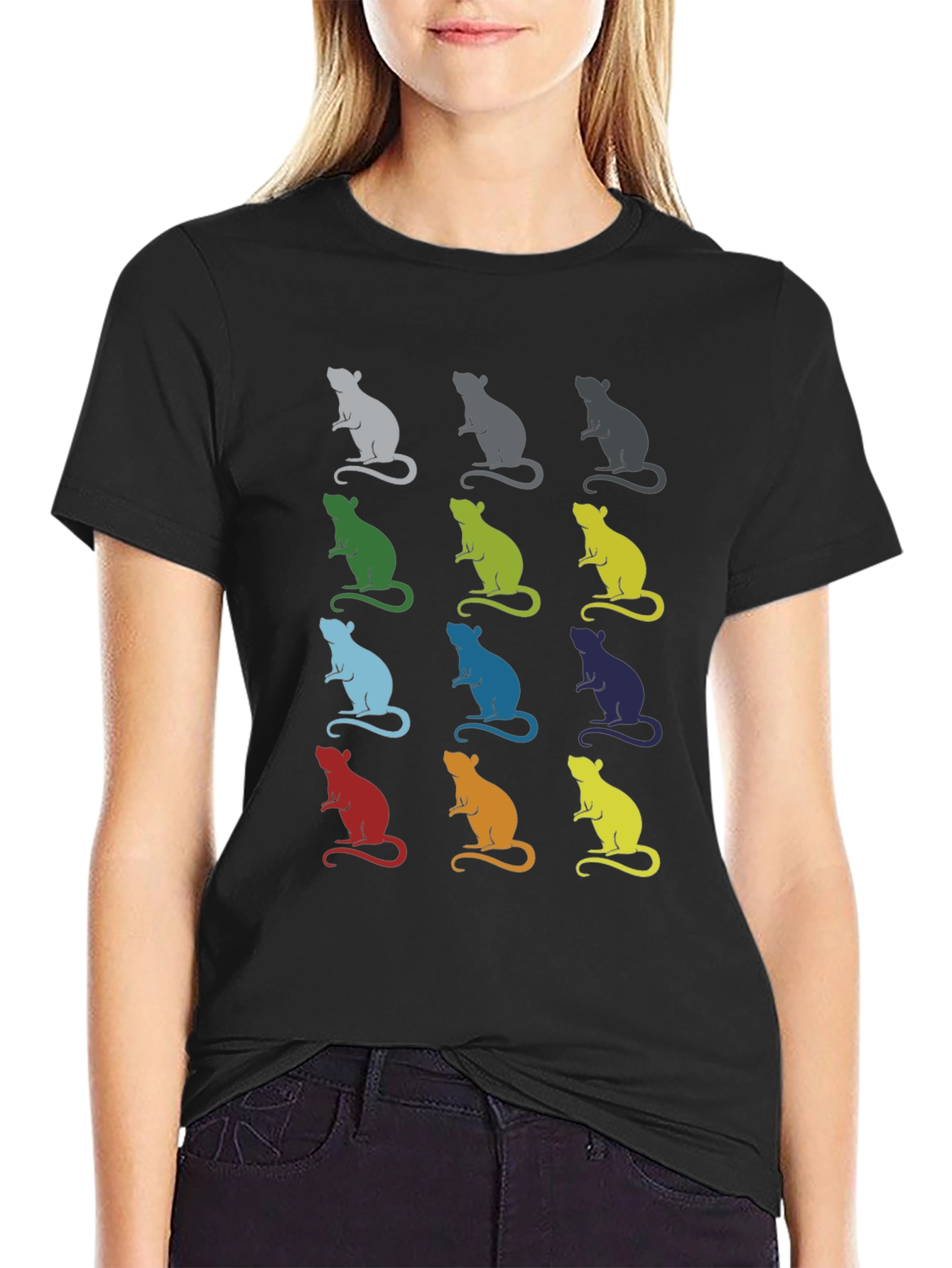 Retro Rat Pop Art Graphic Tee