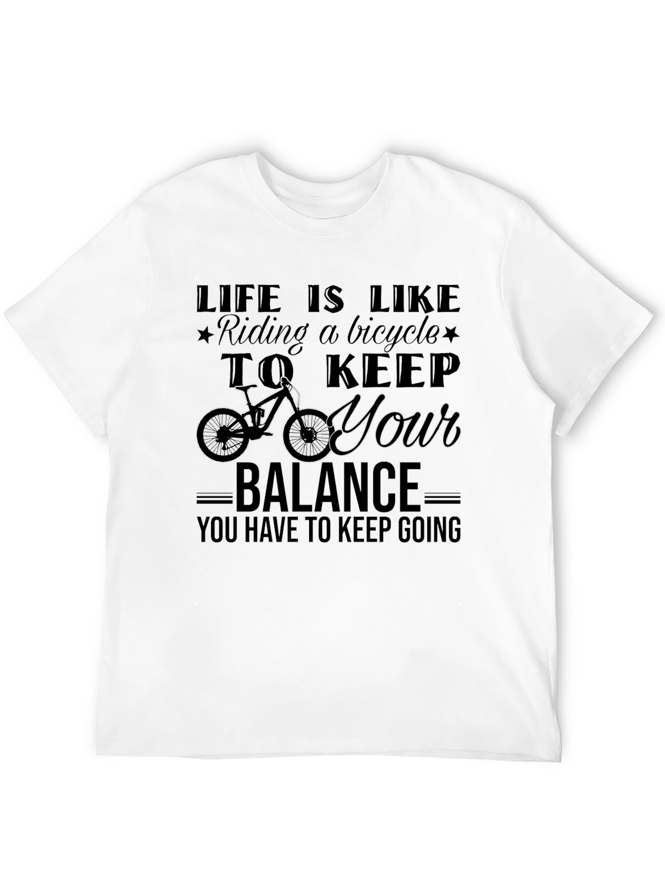 Life is Like Riding a Bicycle Graphic Tee