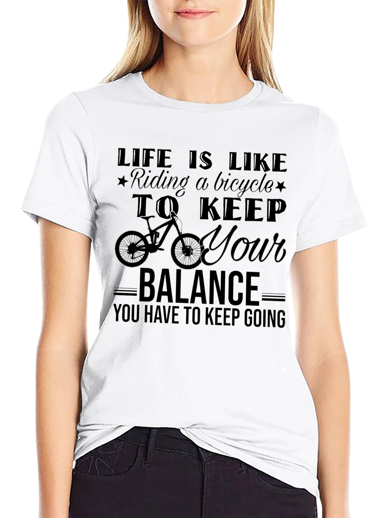 Life is Like Riding a Bicycle Graphic Tee