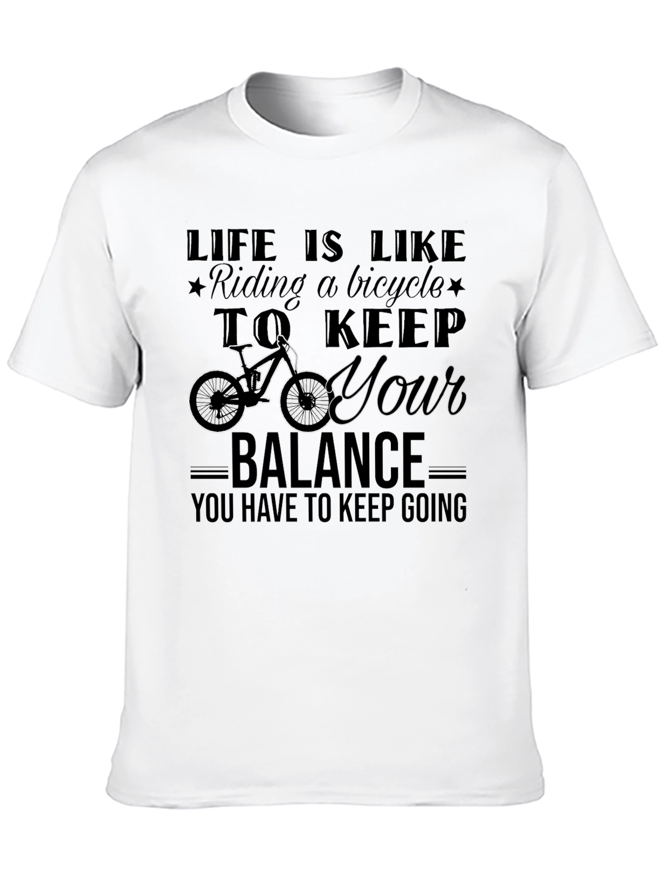Life is Like Riding a Bicycle Graphic Tee