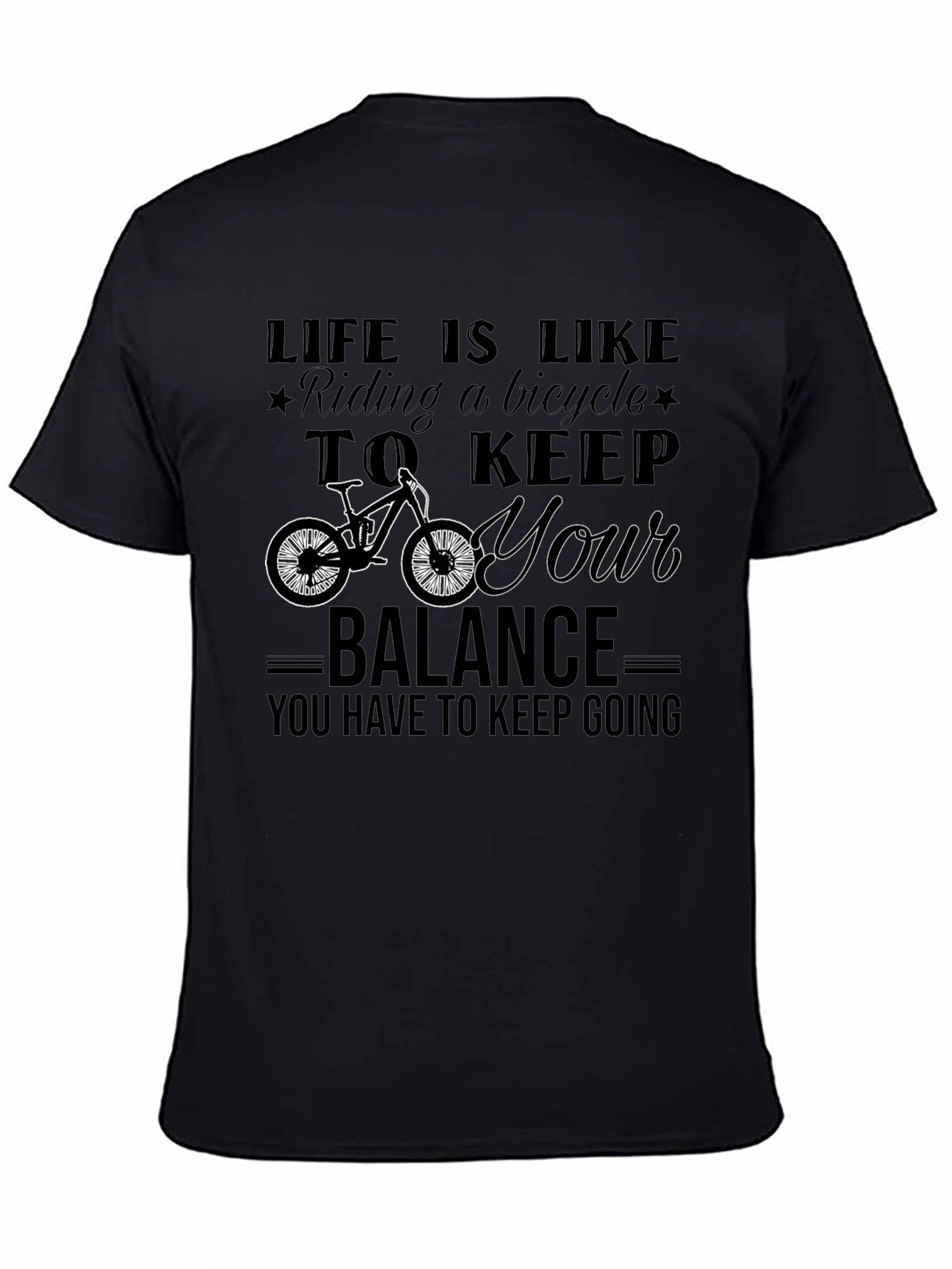 Life is Like Riding a Bicycle Graphic Tee