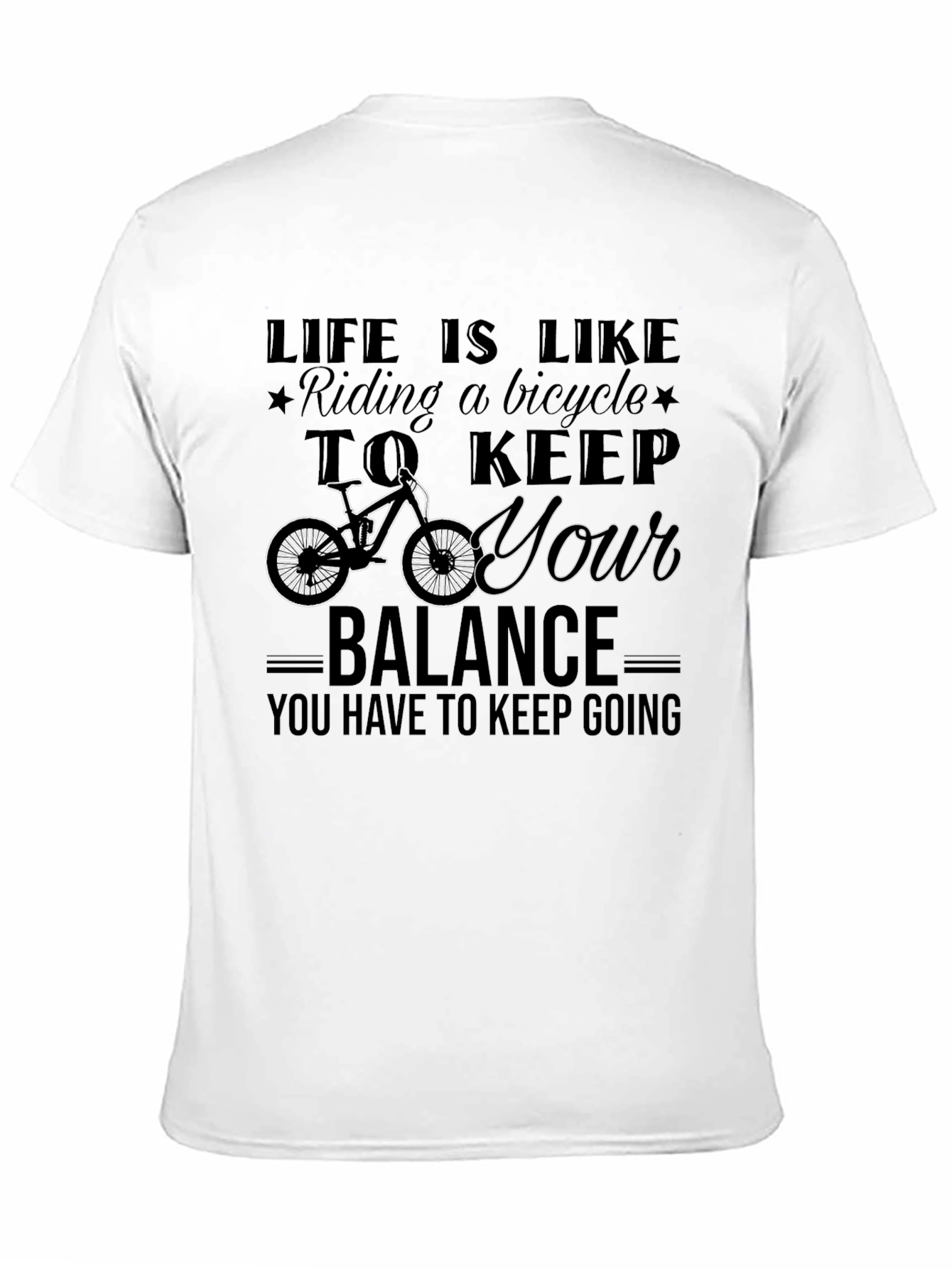 Life is Like Riding a Bicycle Graphic Tee
