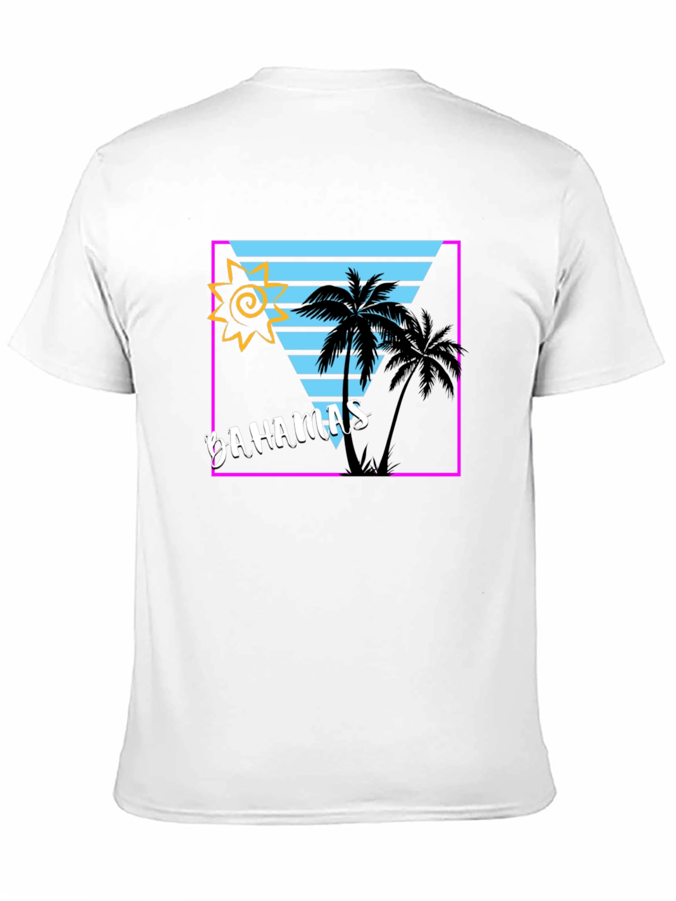 Bahamas Tropical Retro Graphic T-Shirt
