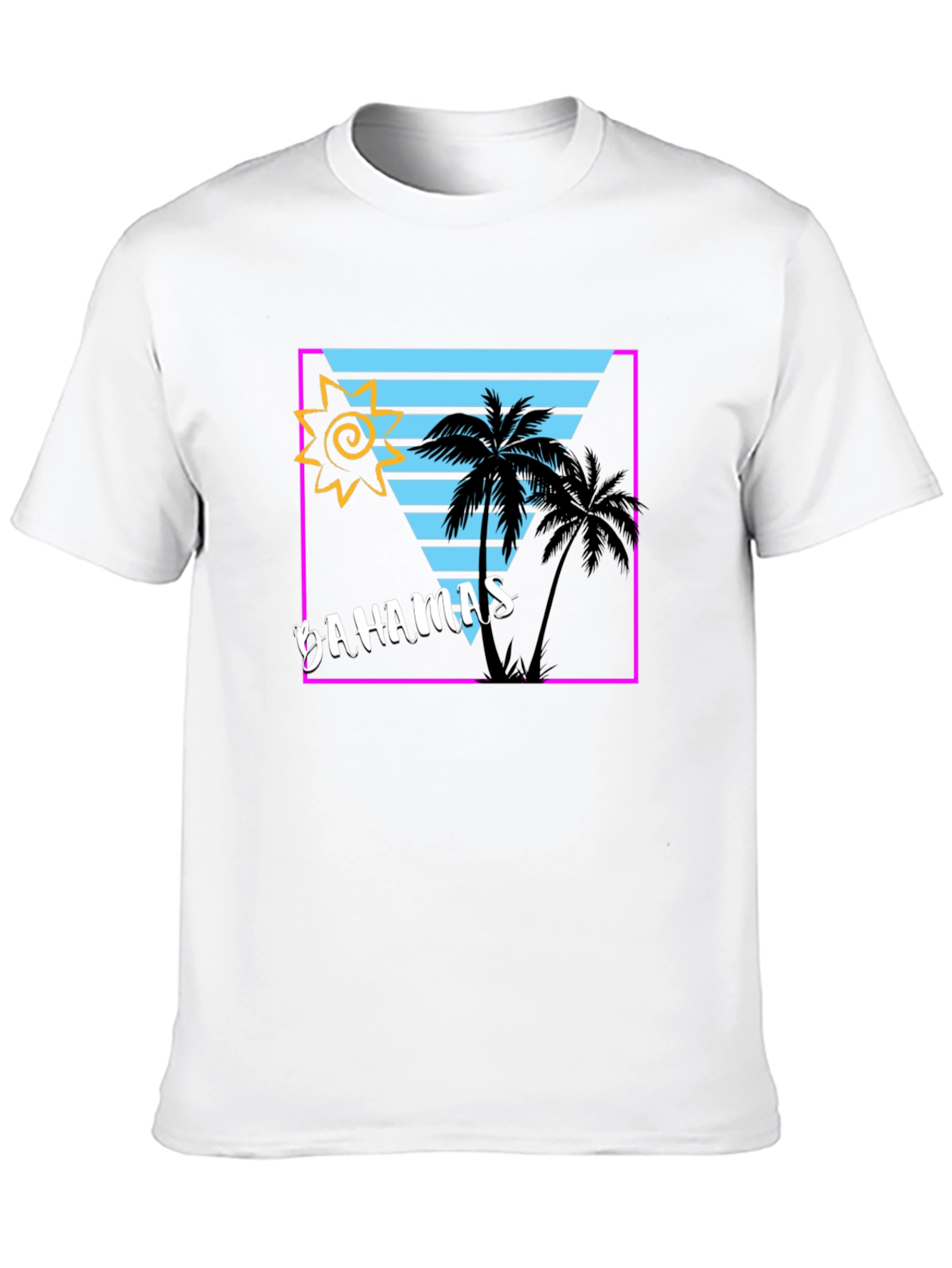 Bahamas Tropical Retro Graphic T-Shirt