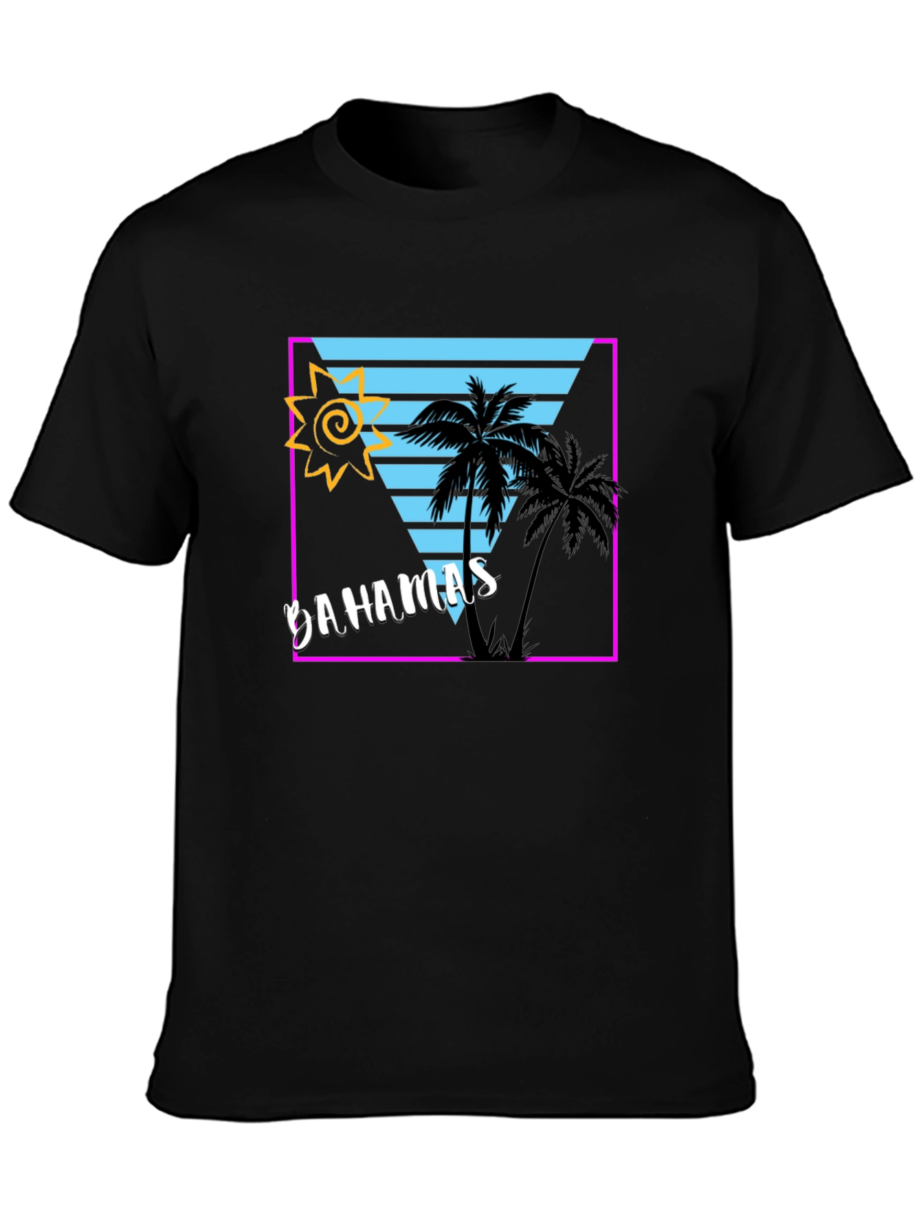 Bahamas Tropical Retro Graphic T-Shirt