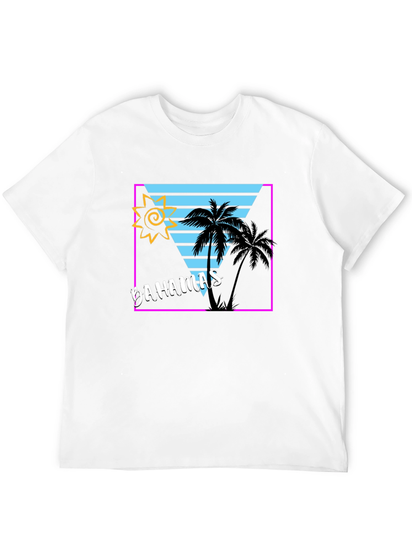 Bahamas Tropical Retro Graphic T-Shirt