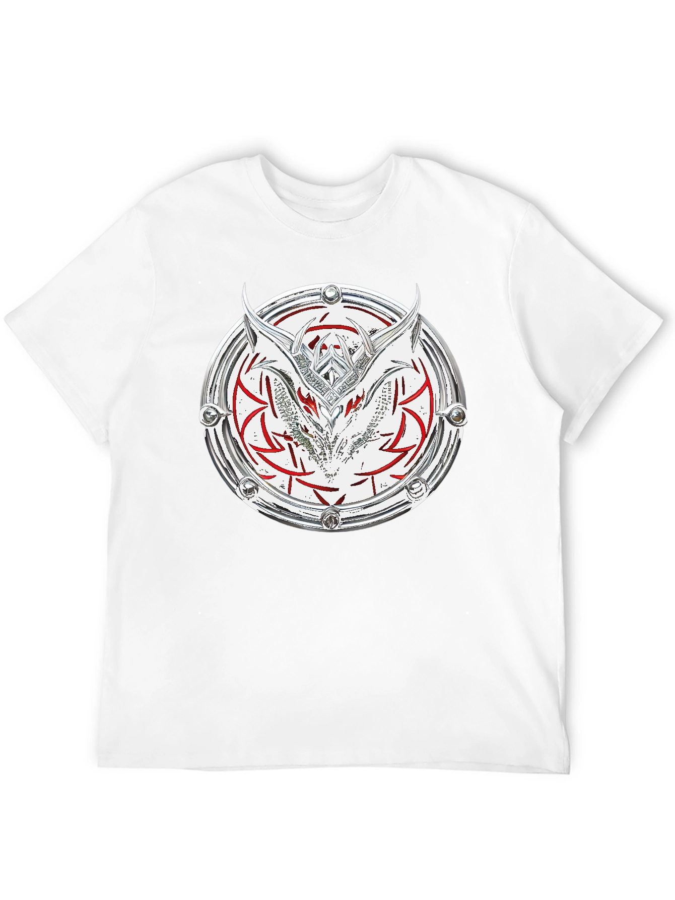 Dragon Shield Graphic Tee - Black Cotton Blend