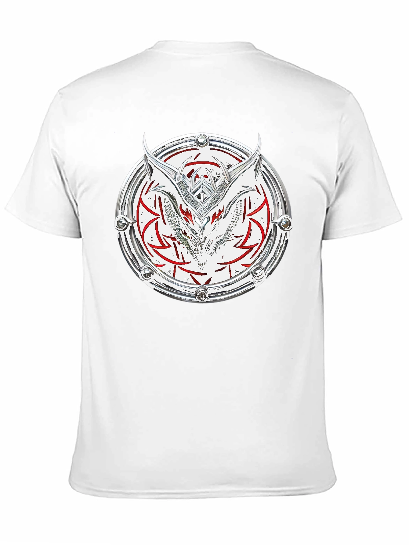 Dragon Shield Graphic Tee - Black Cotton Blend