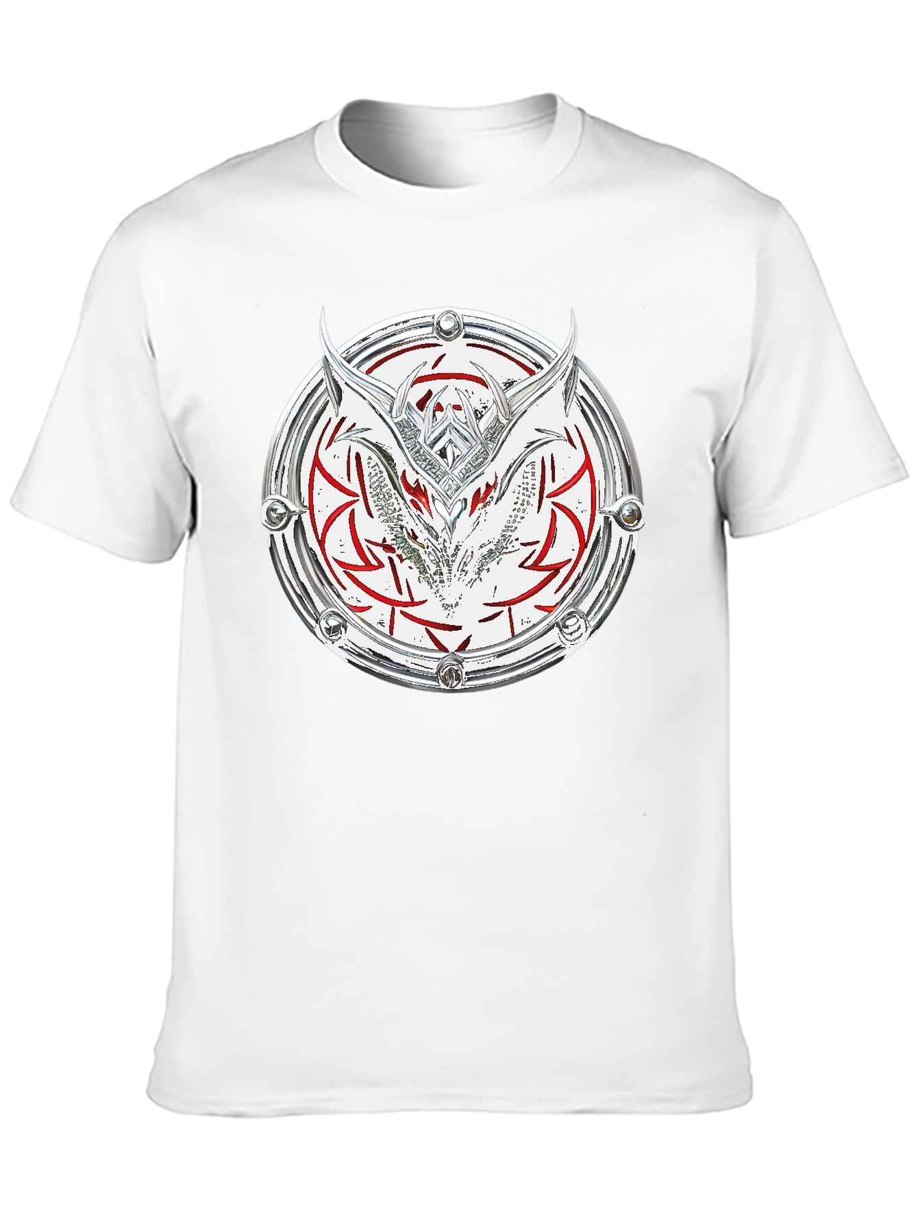 Dragon Shield Graphic Tee - Black Cotton Blend