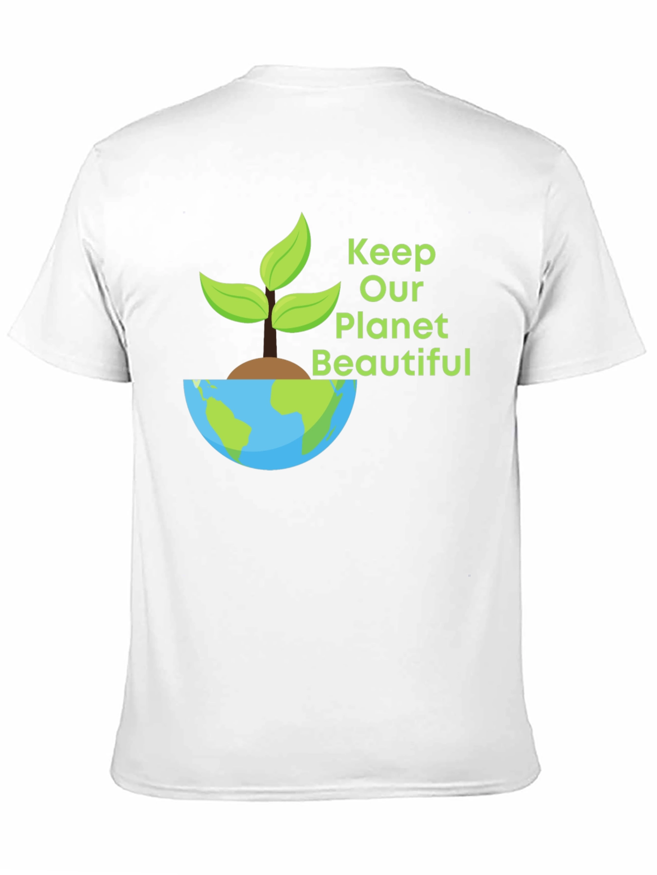 Eco-Friendly Planet Graphic T-Shirt