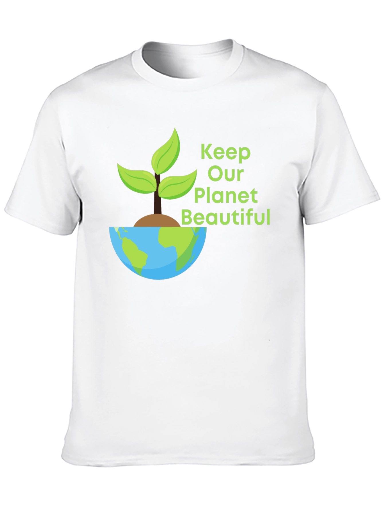 Eco-Friendly Planet Graphic T-Shirt