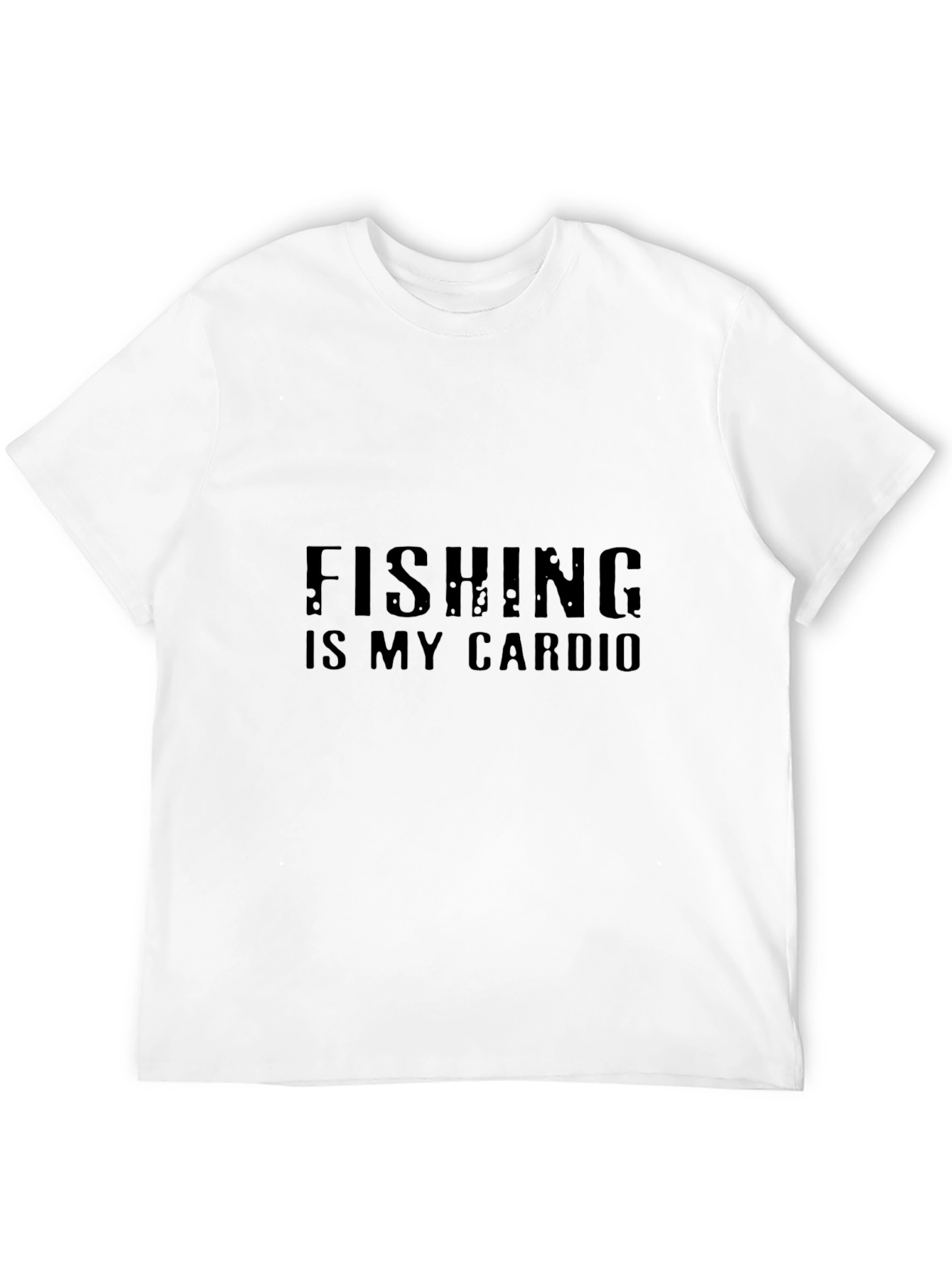 Fishing is My Cardio Black T-Shirt