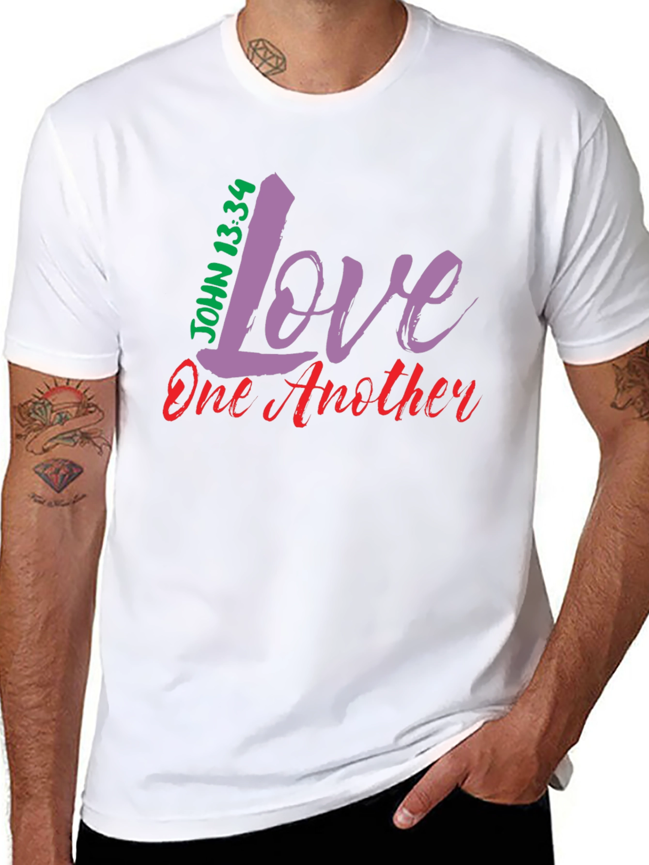 Love One Another Graphic T-Shirt - Christian Apparel