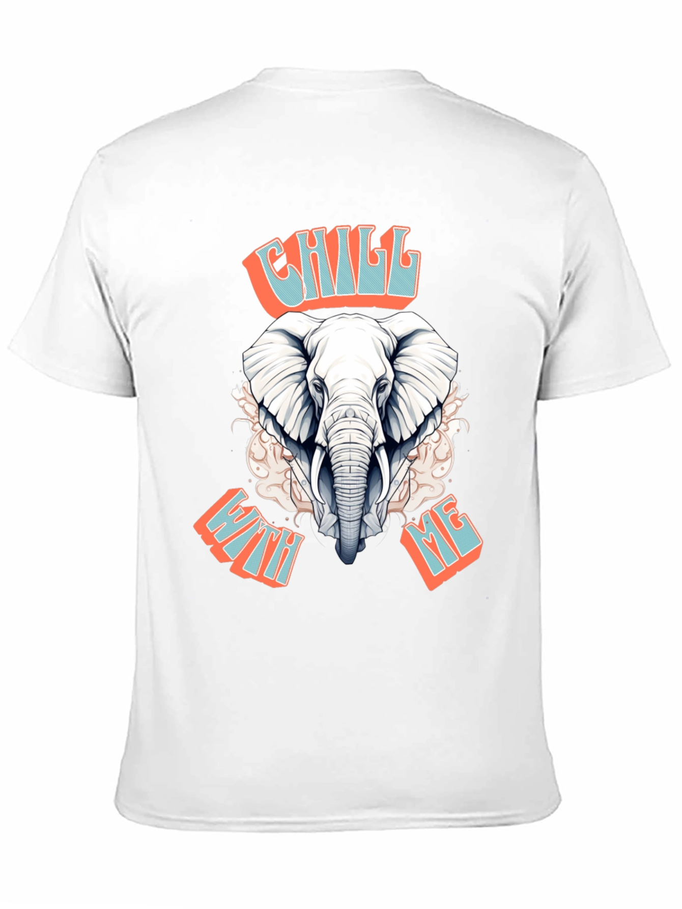 Chill With Me Elephant Graphic Tee