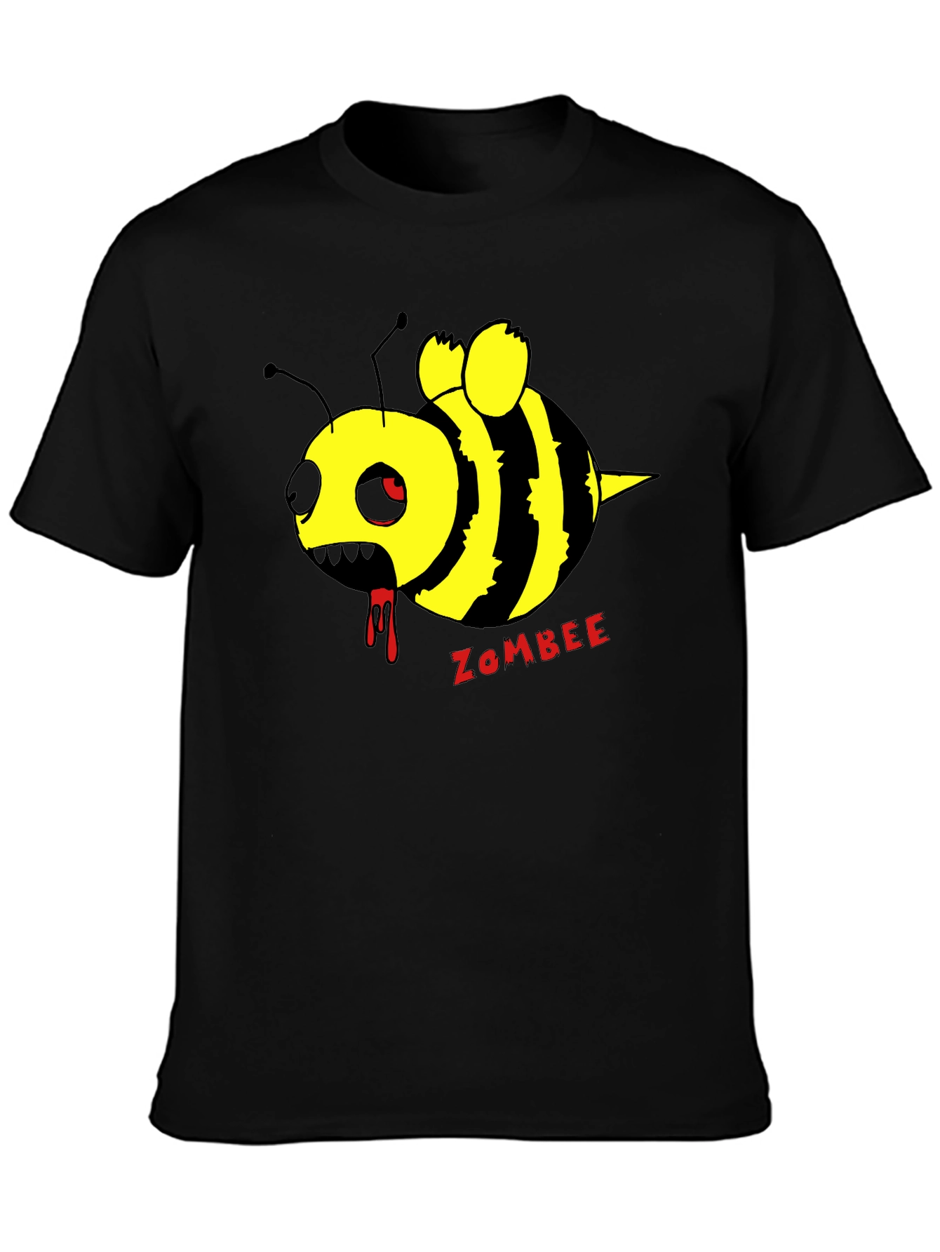 Zombee Graphic T-Shirt - Black Cotton Tee
