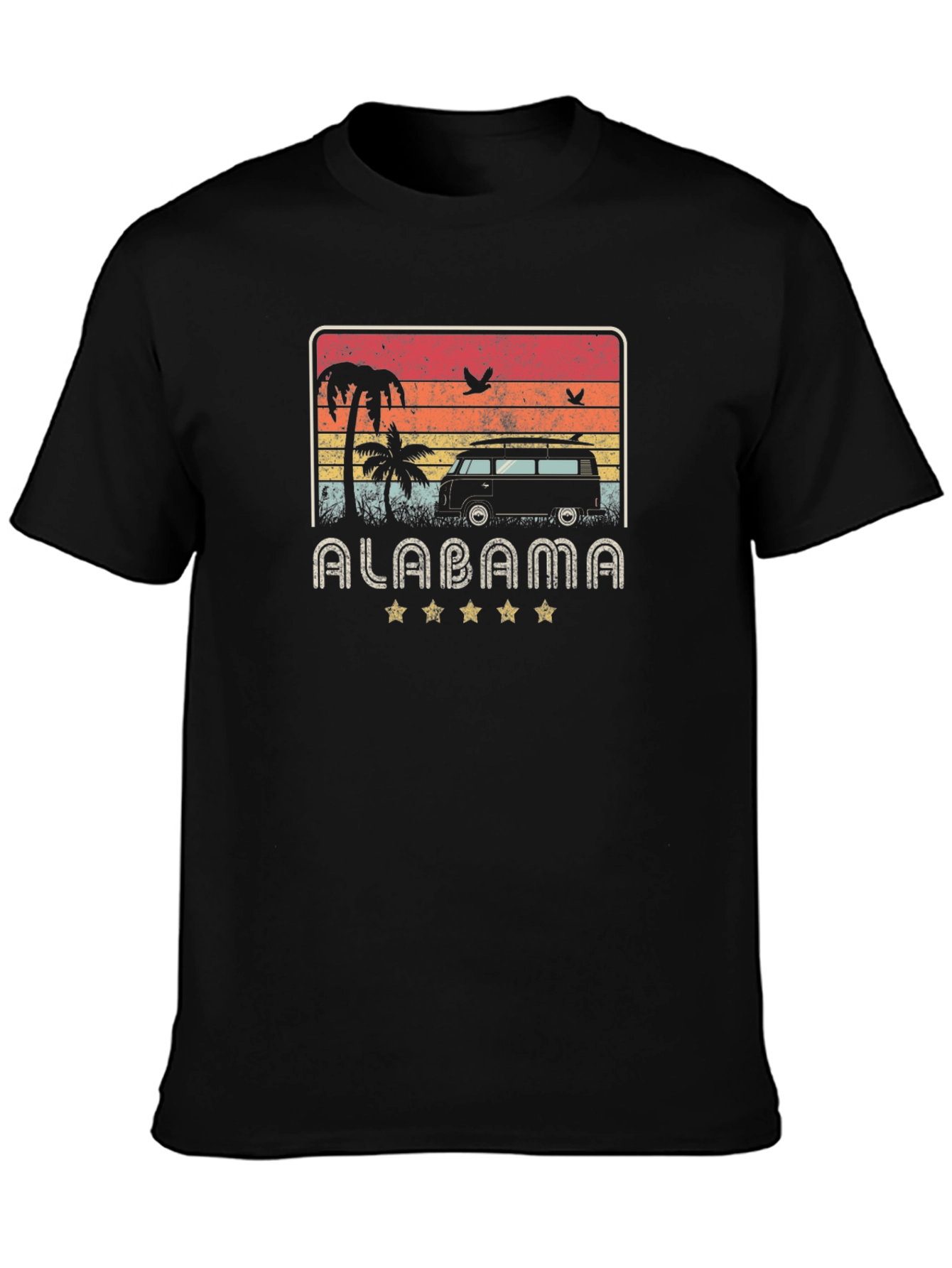 Alabama Retro Beach Van Graphic Tee
