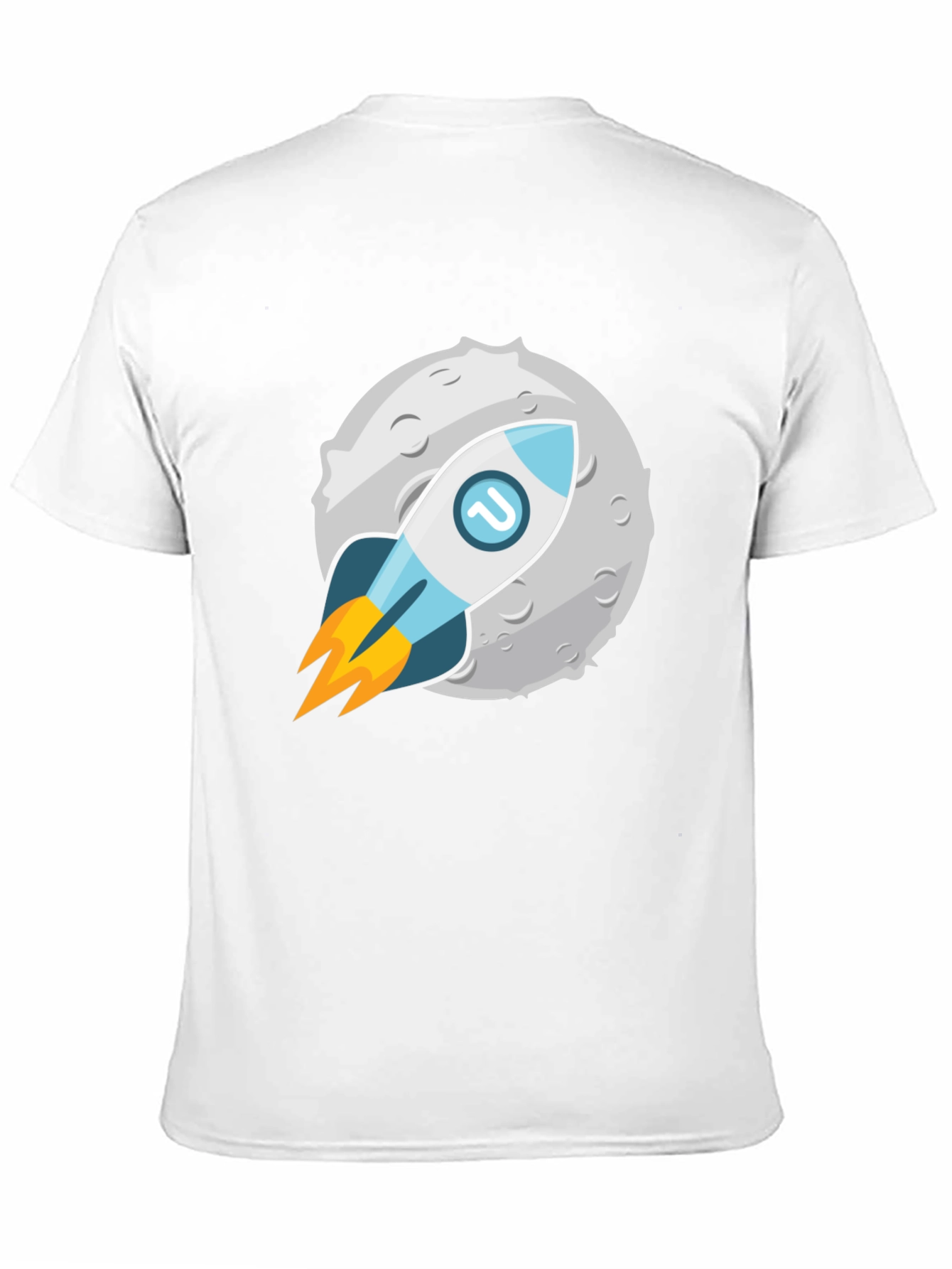 Rocket to the Moon Graphic Tee - Black