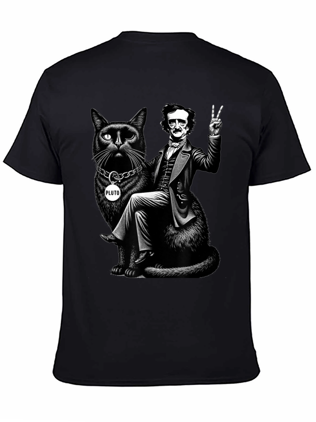 Edgar Allan Poe Cat T-Shirt
