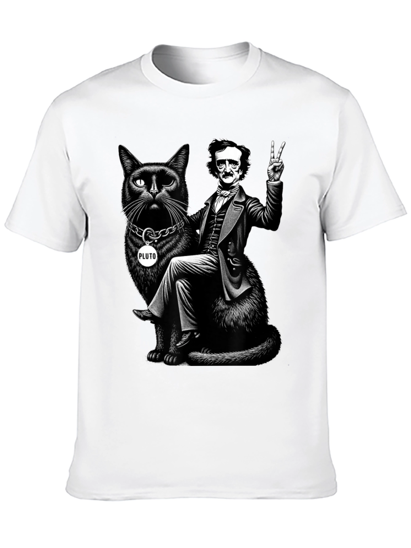 Edgar Allan Poe Cat T-Shirt
