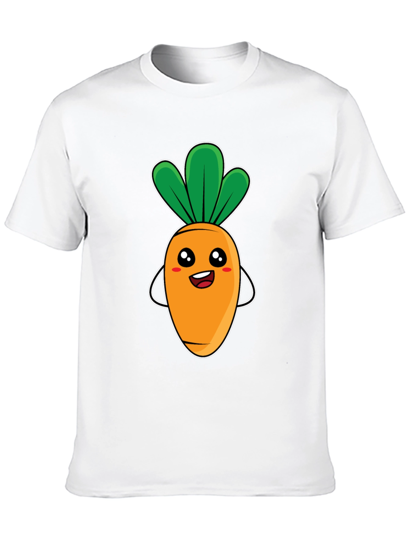Cute Carrot Graphic Tee - Black Unisex T-Shirt