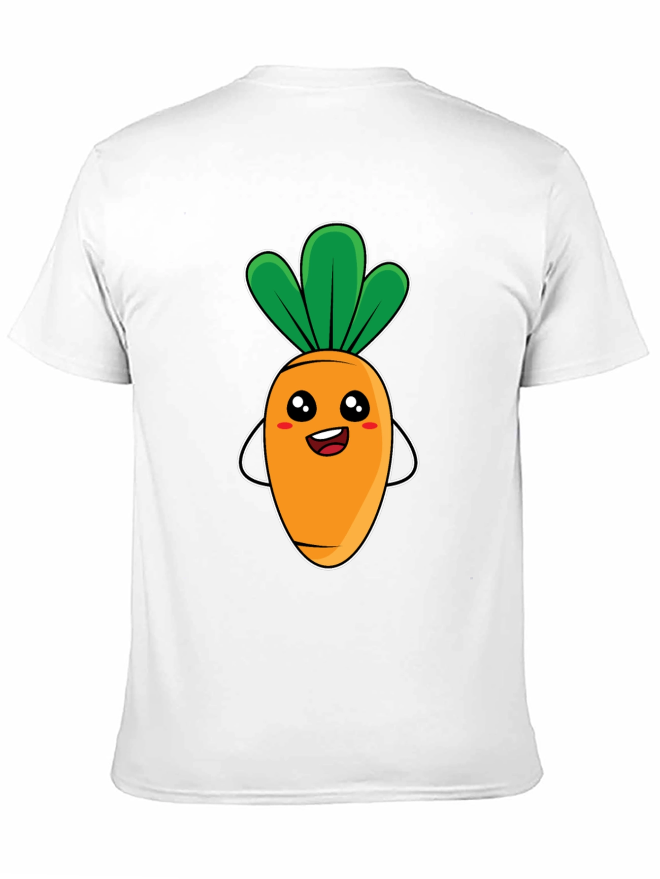 Cute Carrot Graphic Tee - Black Unisex T-Shirt