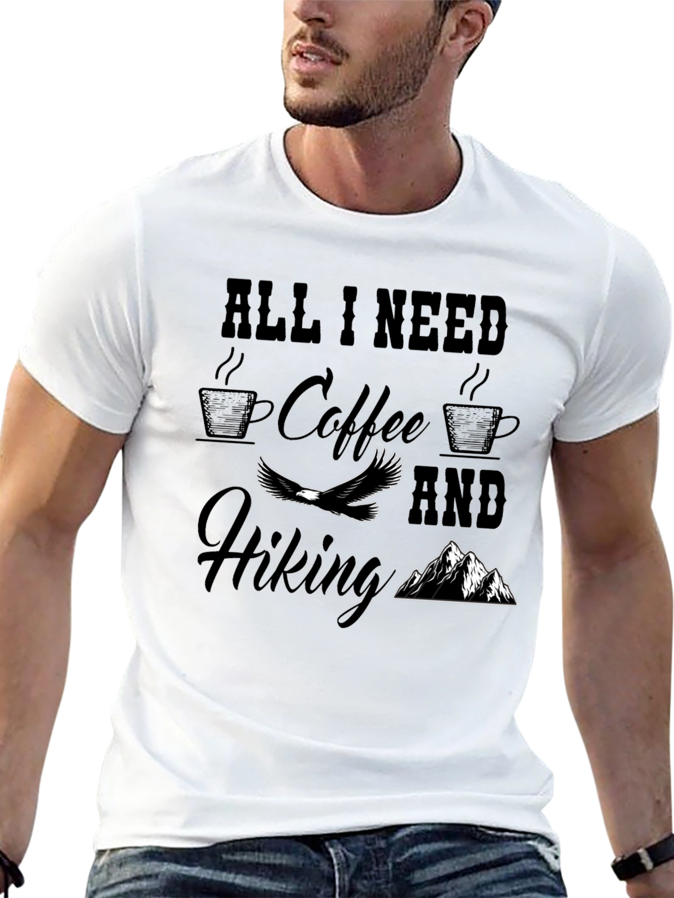 All I Need Coffee & Hiking T-Shirt Adventure Top