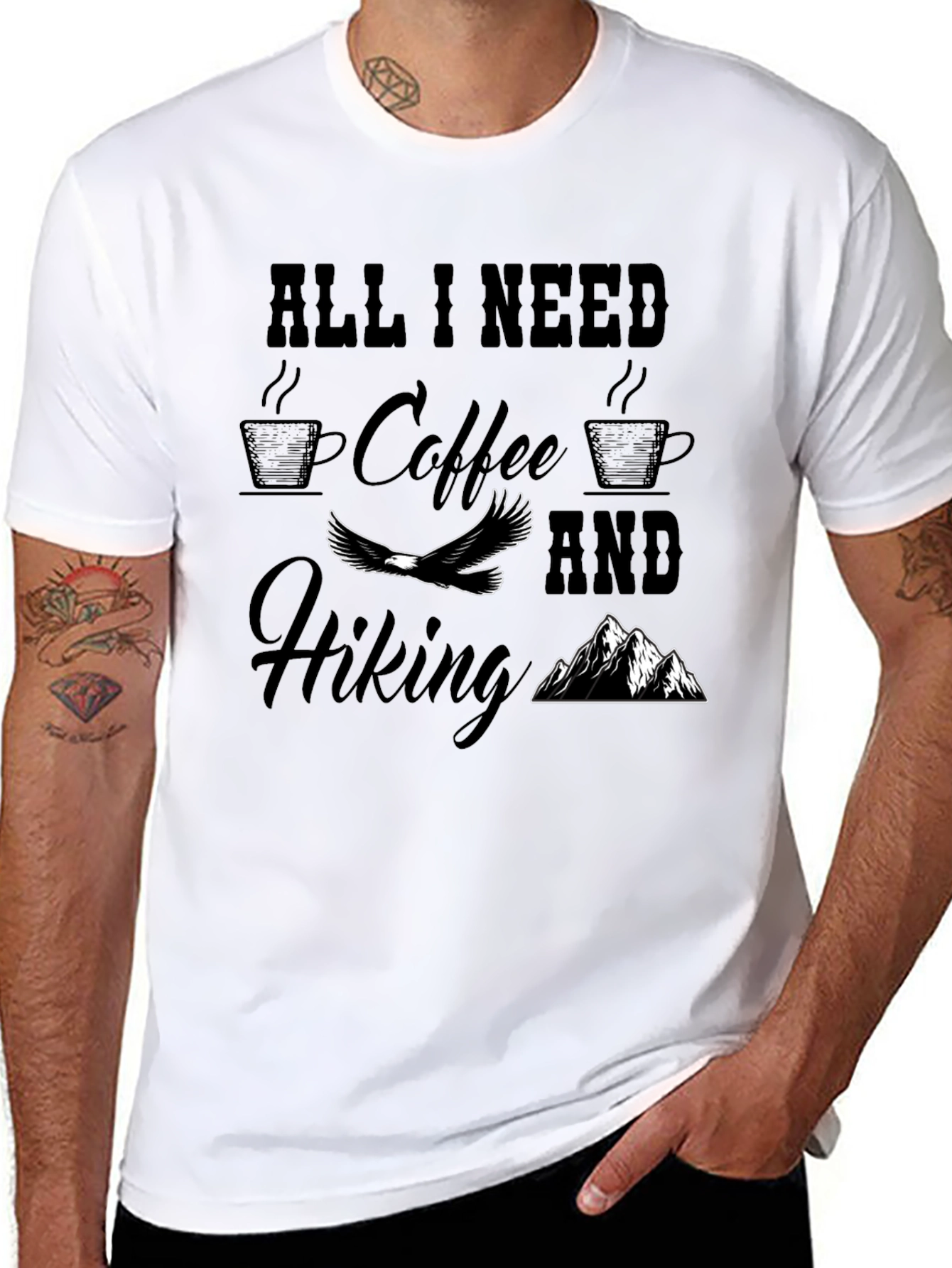 All I Need Coffee & Hiking T-Shirt Adventure Top