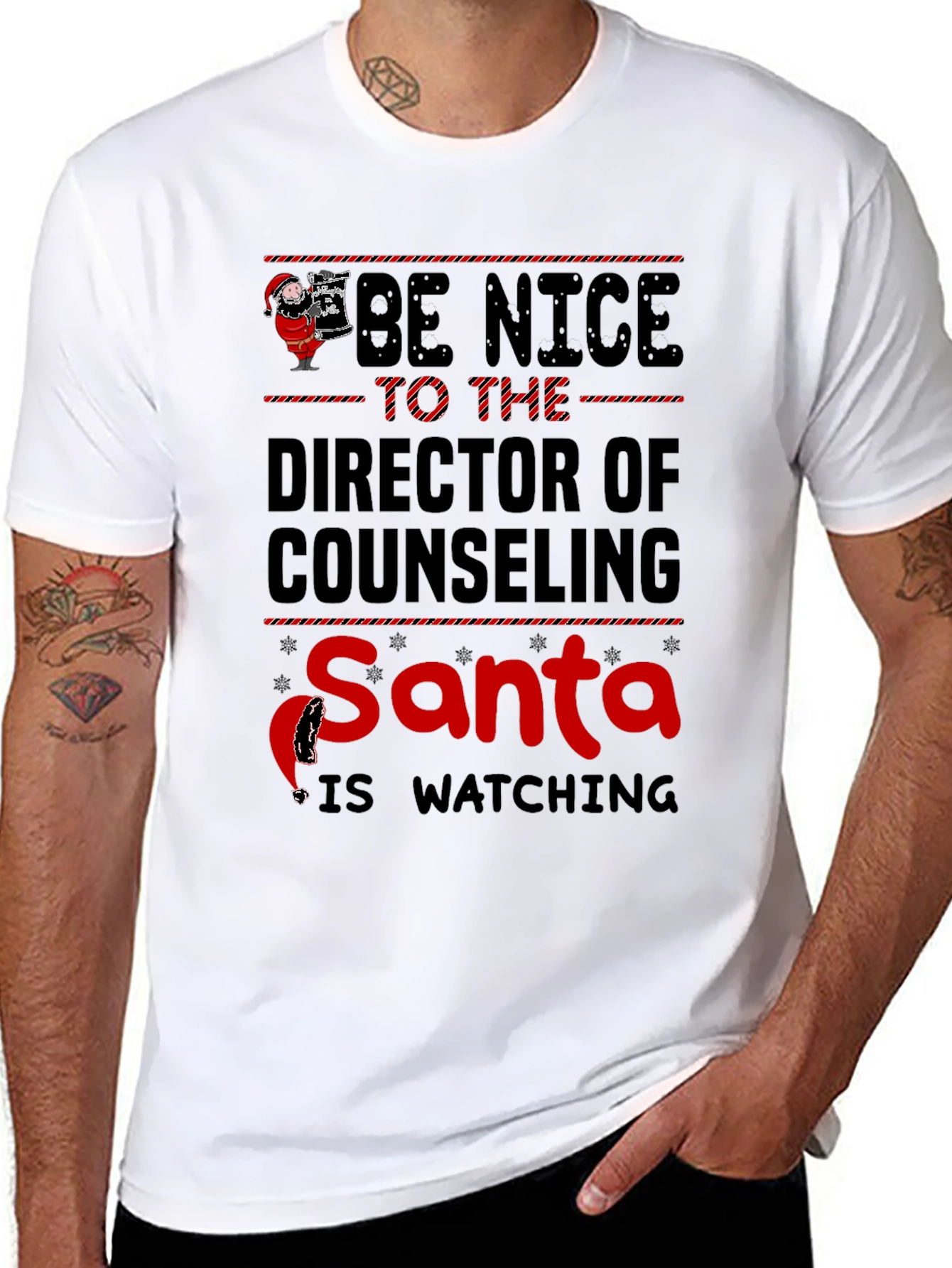 Be Nice to the Director Santa T-Shirt