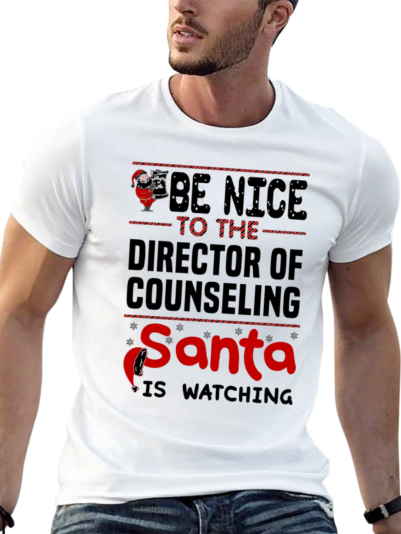 Be Nice to the Director Santa T-Shirt