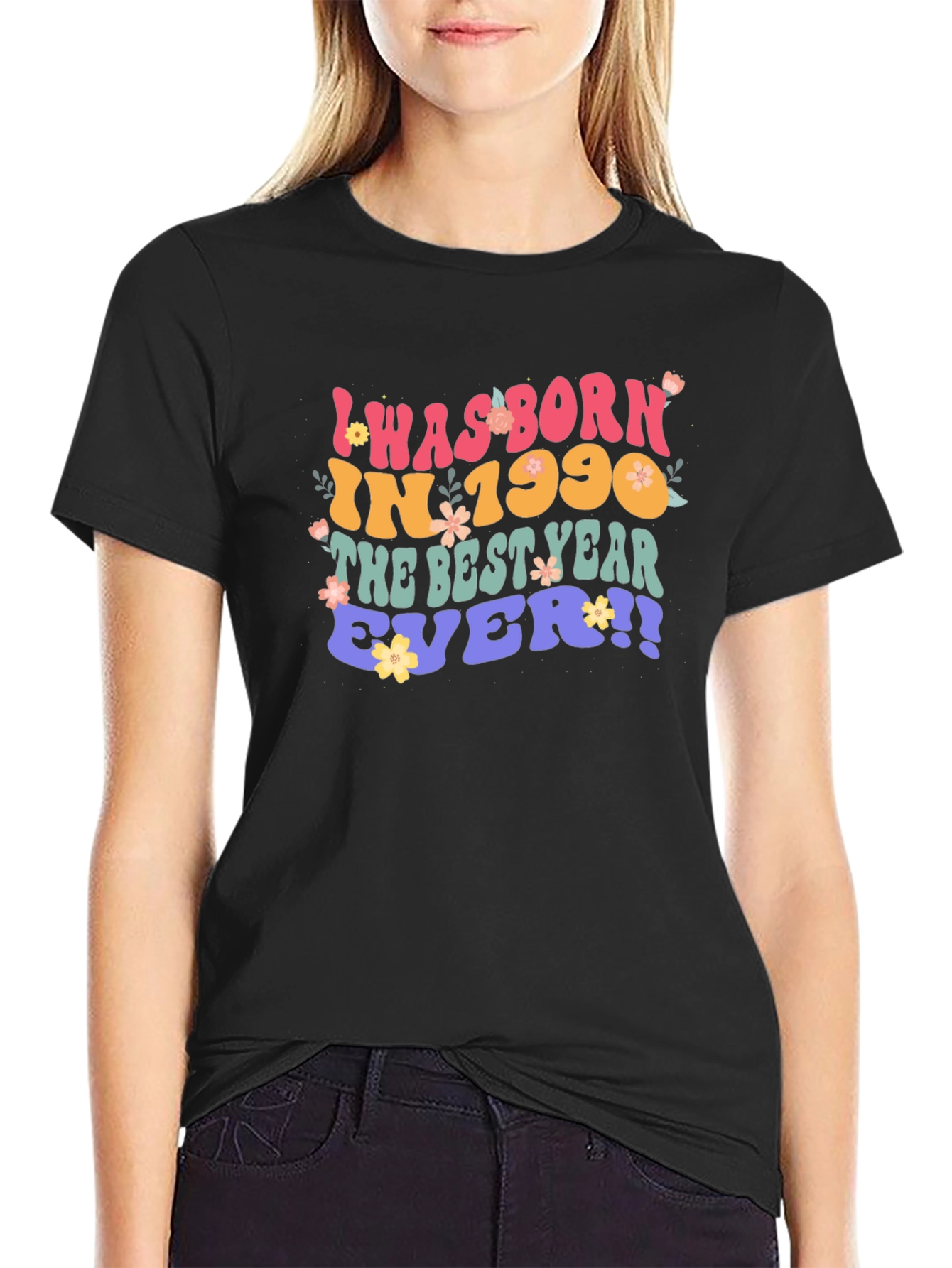 Born in 1990 Retro Style Graphic T-Shirt