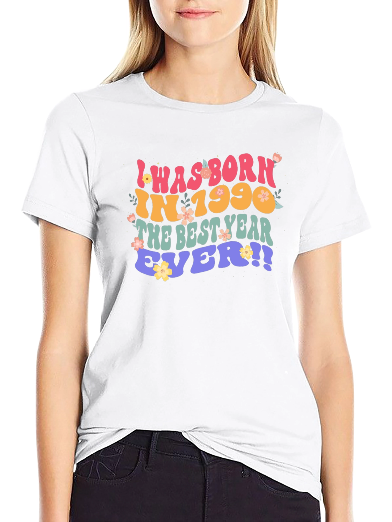 Born in 1990 Retro Style Graphic T-Shirt
