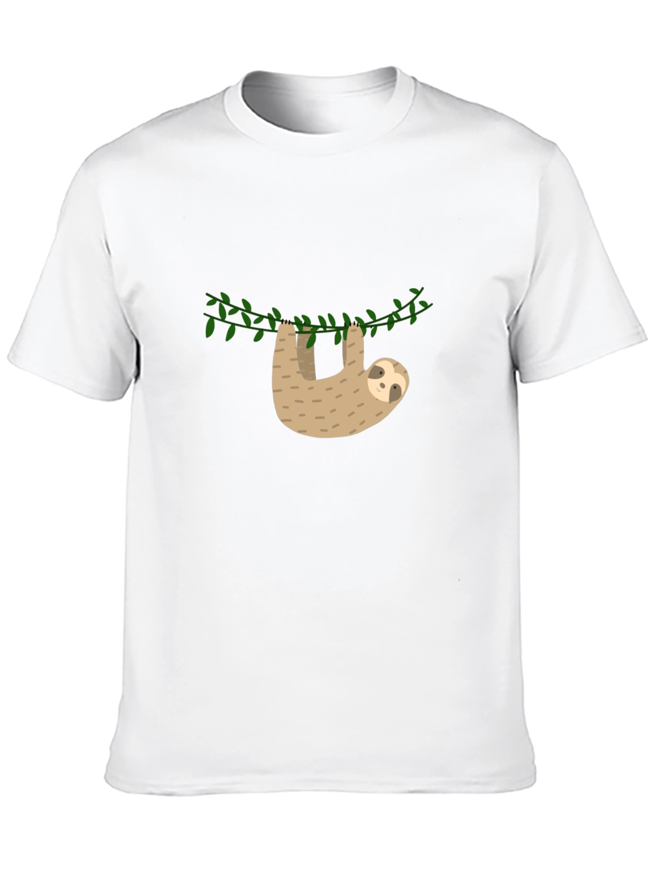Sloth Hangin Around Graphic Tee - Casual Comfort