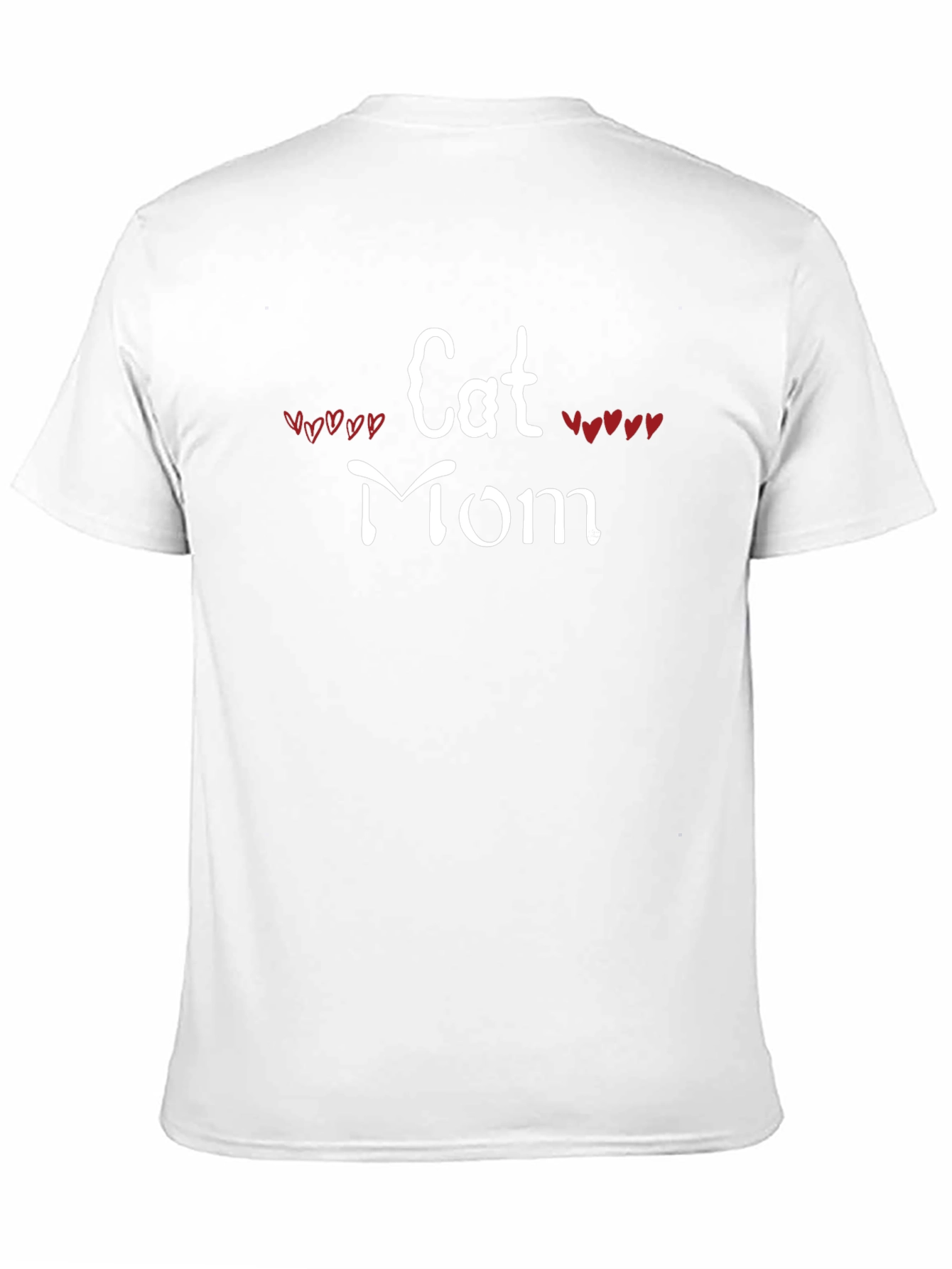Cat Mom T-Shirt - Heart Accents