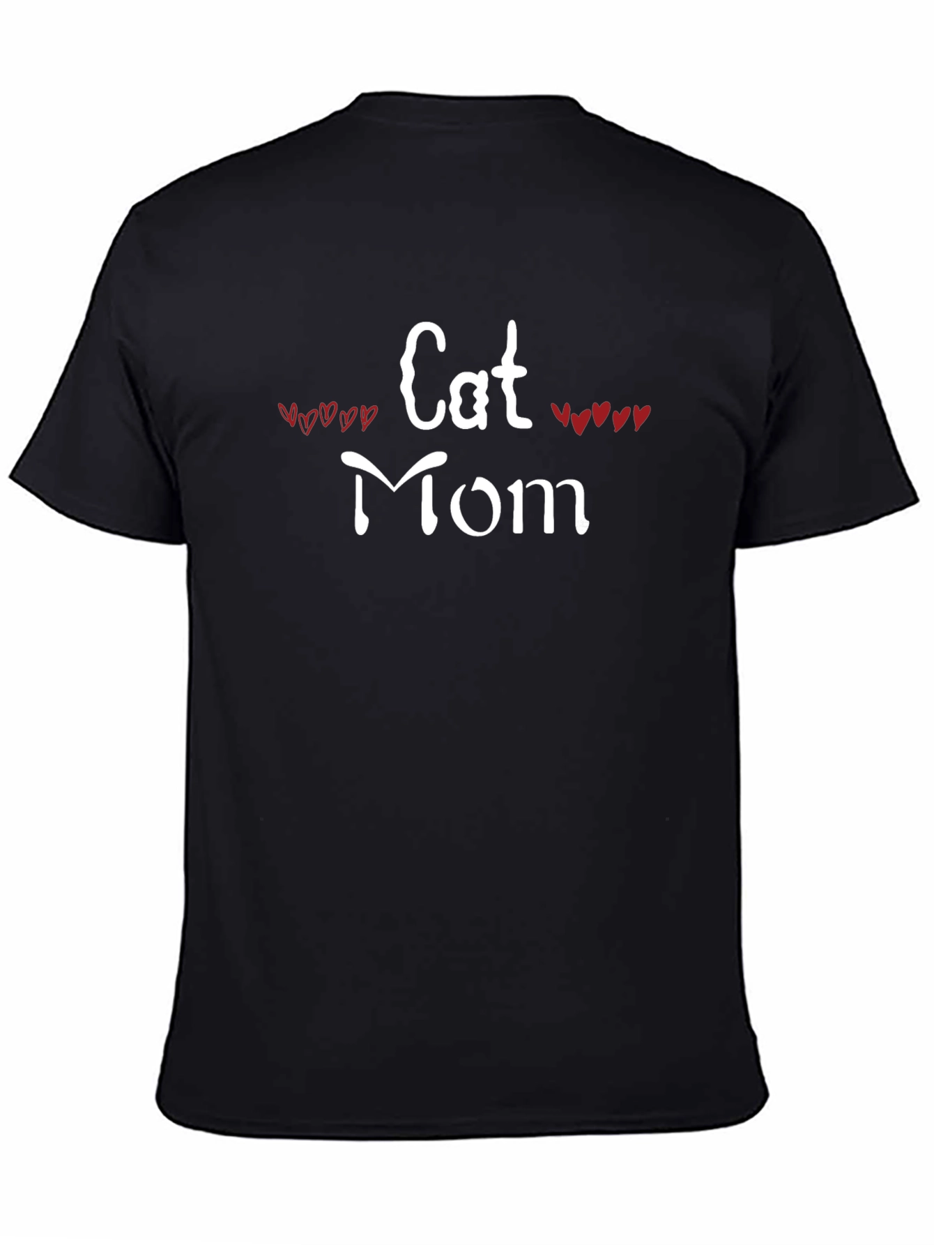 Cat Mom T-Shirt - Heart Accents