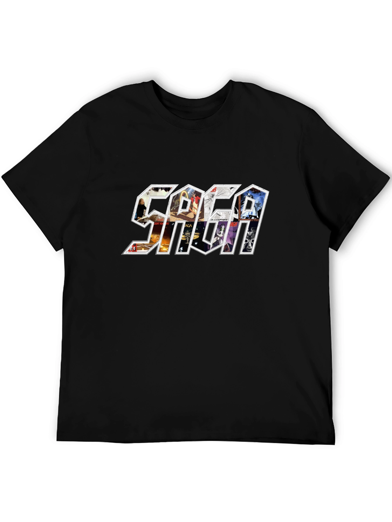 SAGA Band T-Shirt: Album Art Graphic Tee