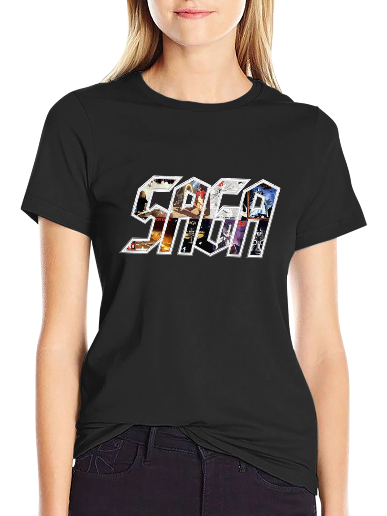 SAGA Band T-Shirt: Album Art Graphic Tee