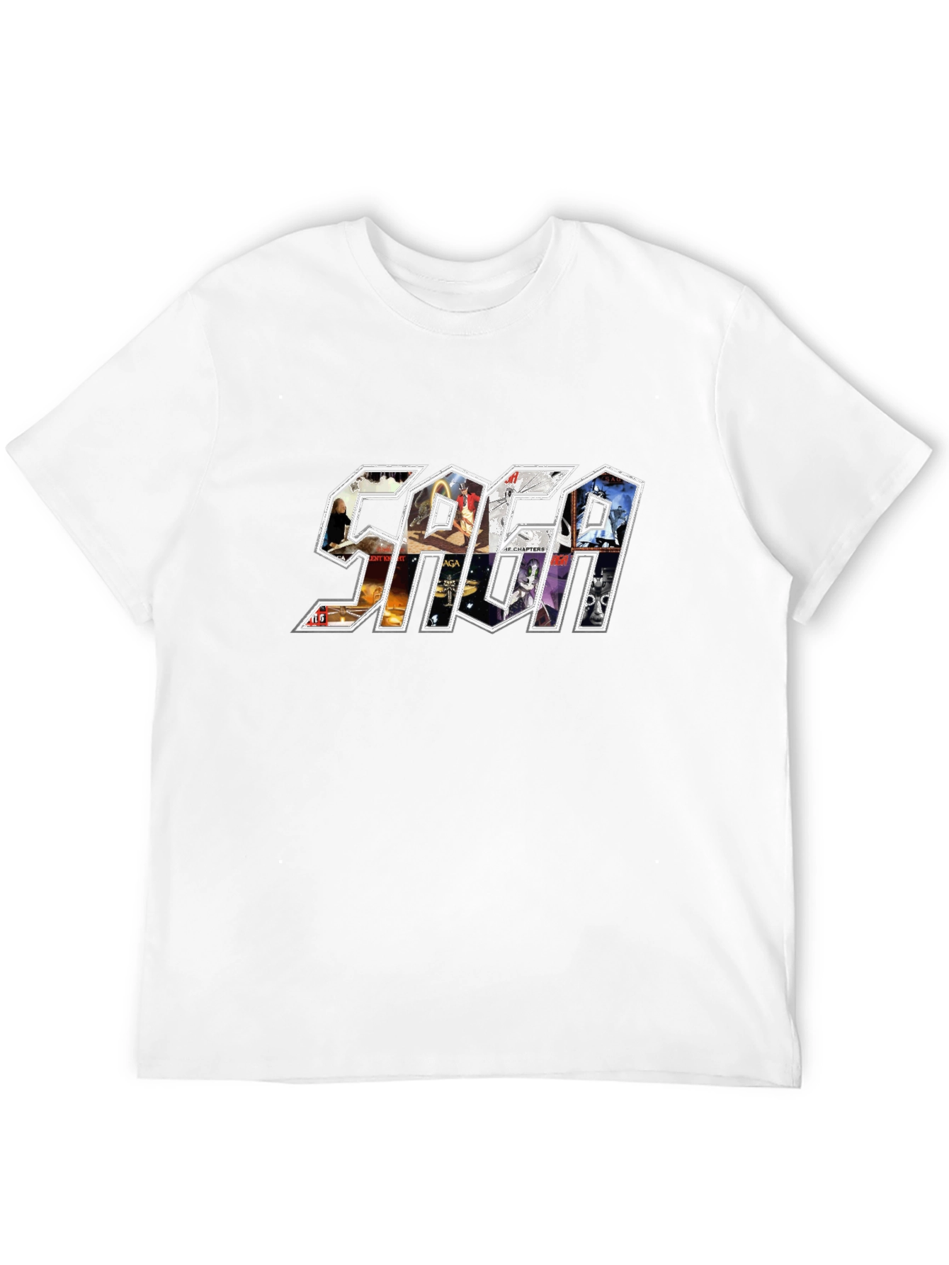 SAGA Band T-Shirt: Album Art Graphic Tee
