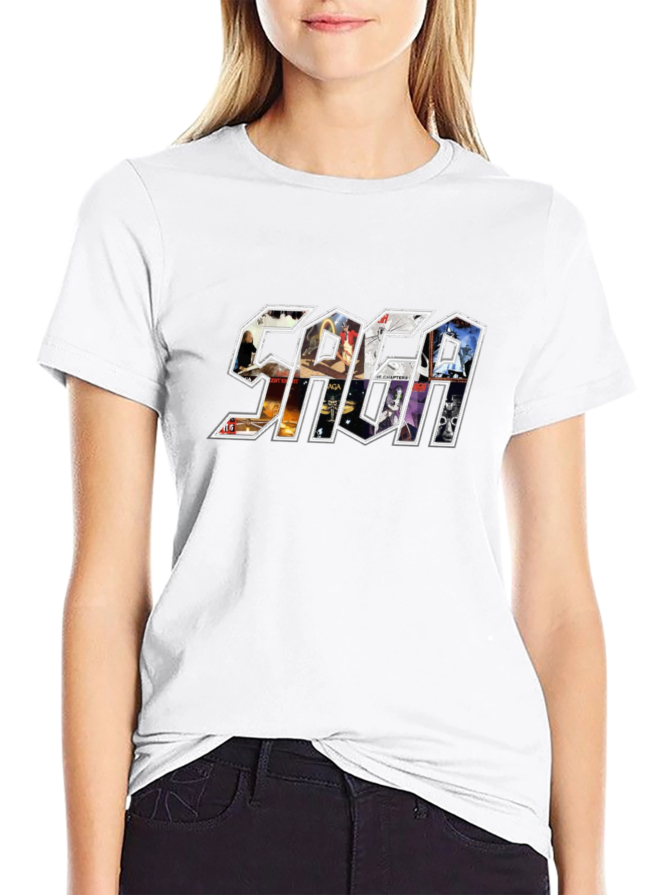 SAGA Band T-Shirt: Album Art Graphic Tee