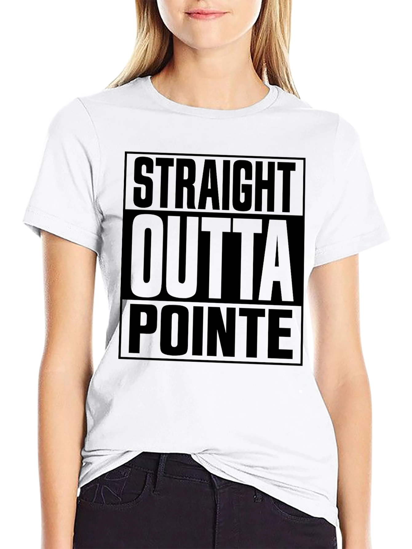 Straight Outta Pointe Black T-Shirt