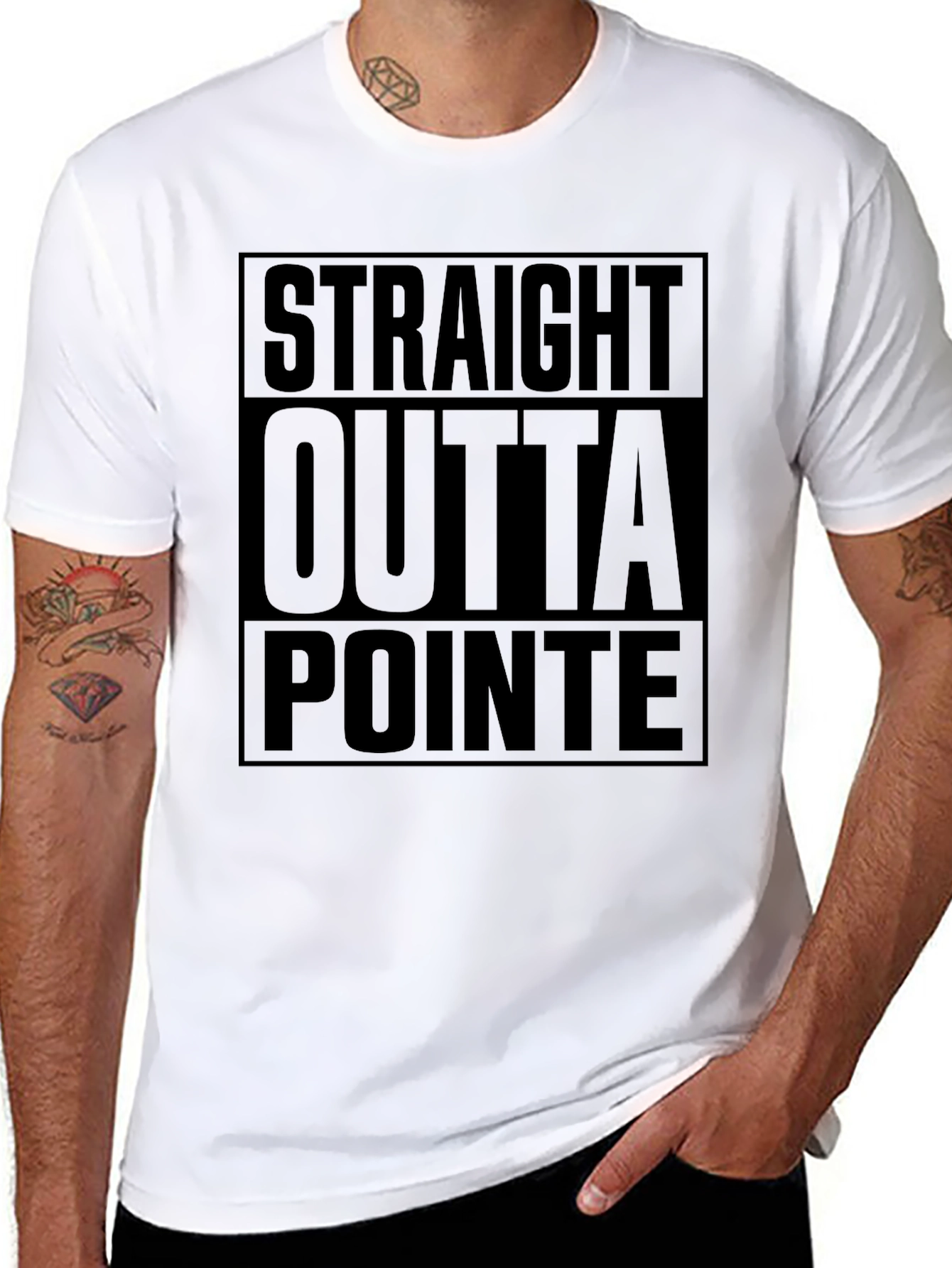 Straight Outta Pointe Black T-Shirt