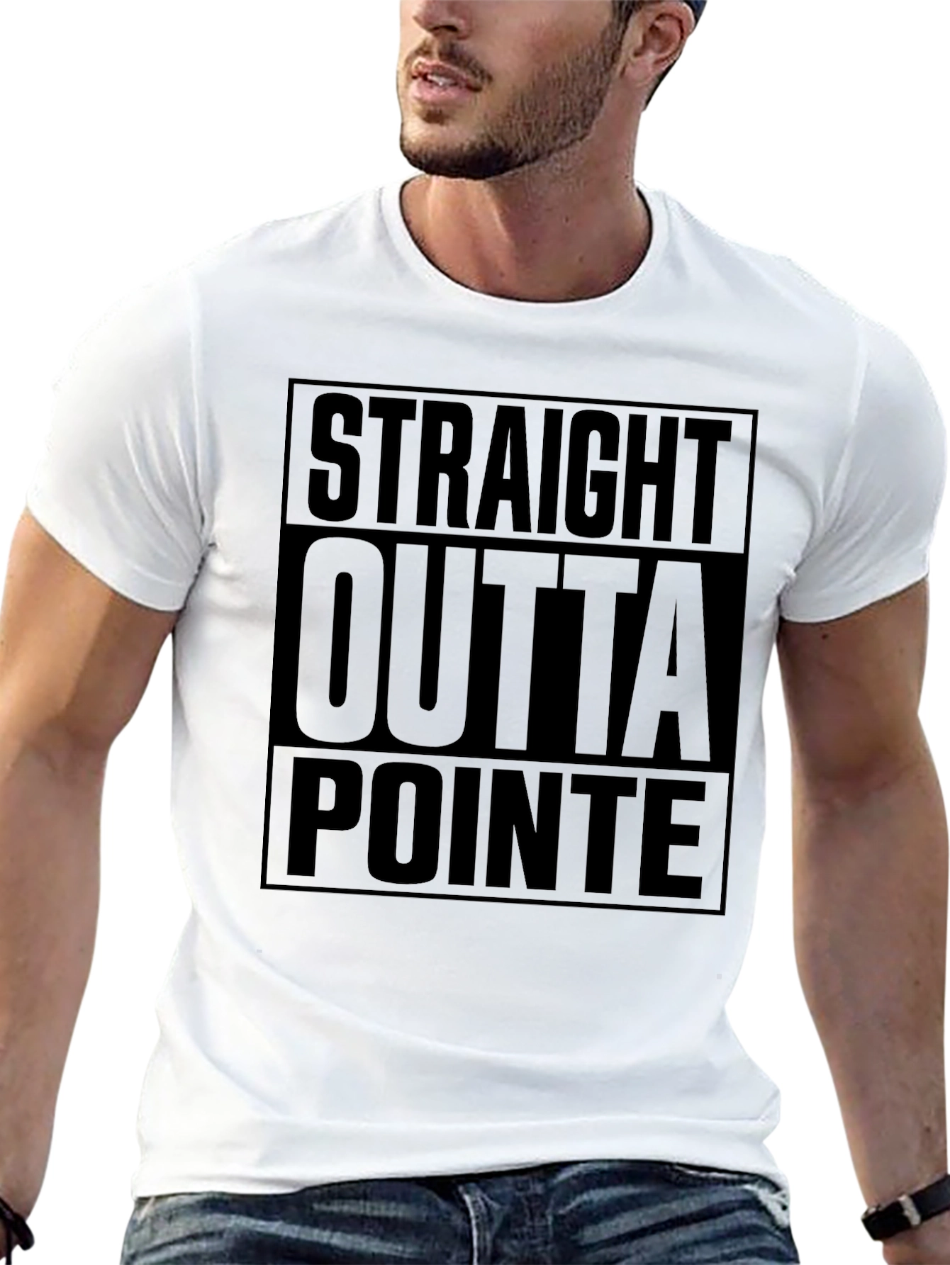Straight Outta Pointe Black T-Shirt