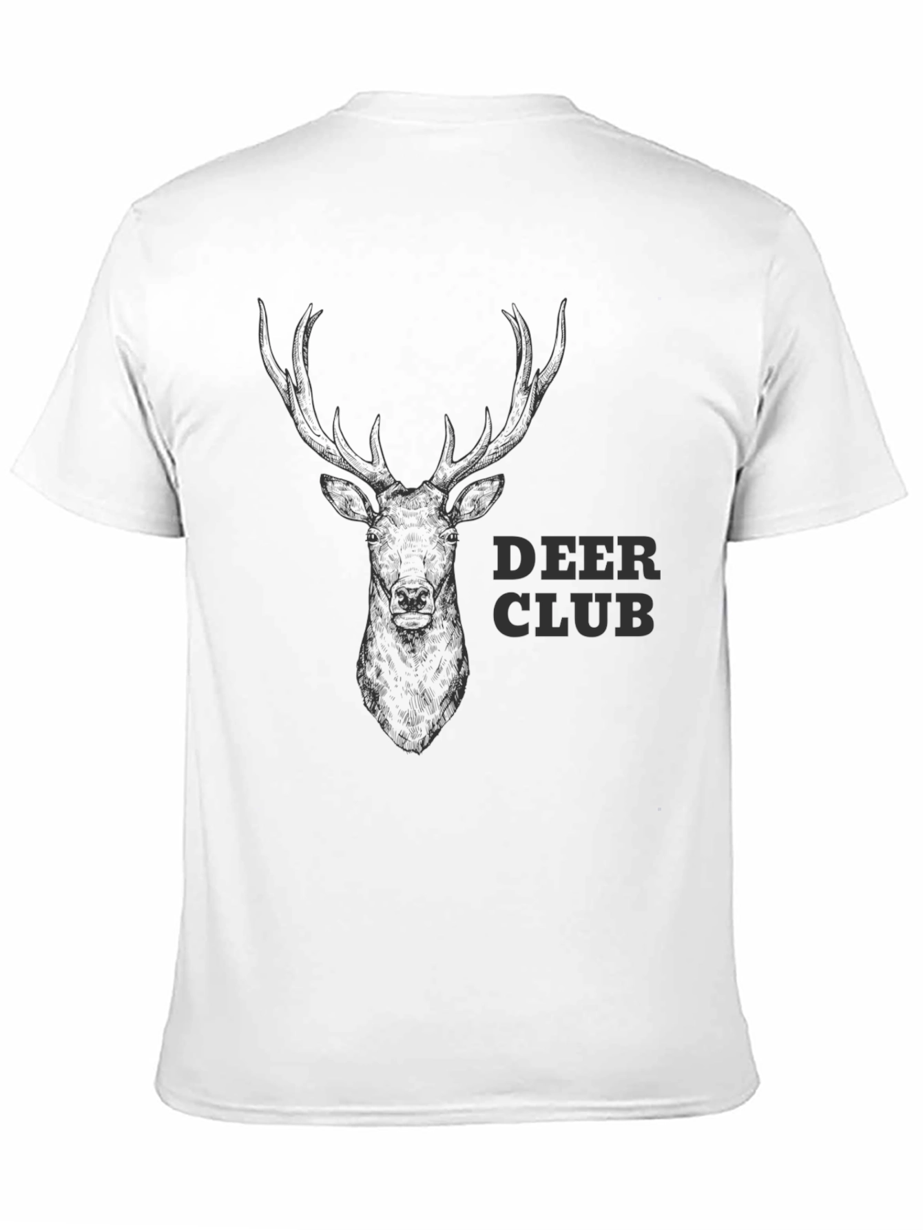 Deer Club Graphic T-Shirt - Stylish Mens Tee
